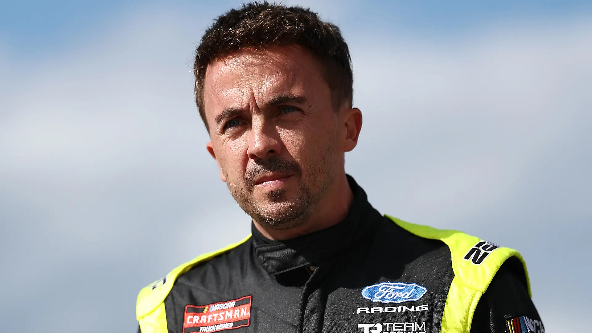 LOUDON, NEW HAMPSHIRE - AUGUST 21: Frankie Muniz, driver of the #33 Dr Sheffield's The Original Toothpaste Ford, looks on during practice for the NASCAR Craftsman Truck Series Team EJP 175 at New Hampshire Motor Speedway on August 21, 2026 in Loudon, New Hampshire. (Photo by Meg Oliphant/Getty Images)