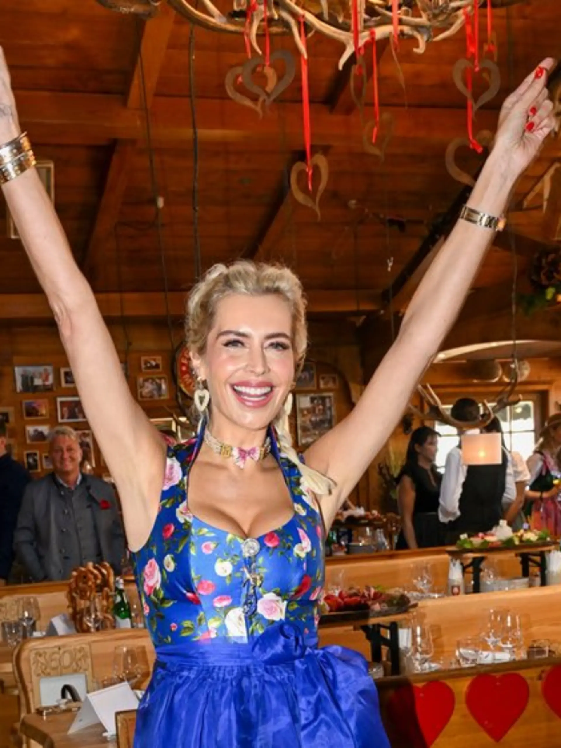 Verena Kerth auf dem Oktoberfest in München.