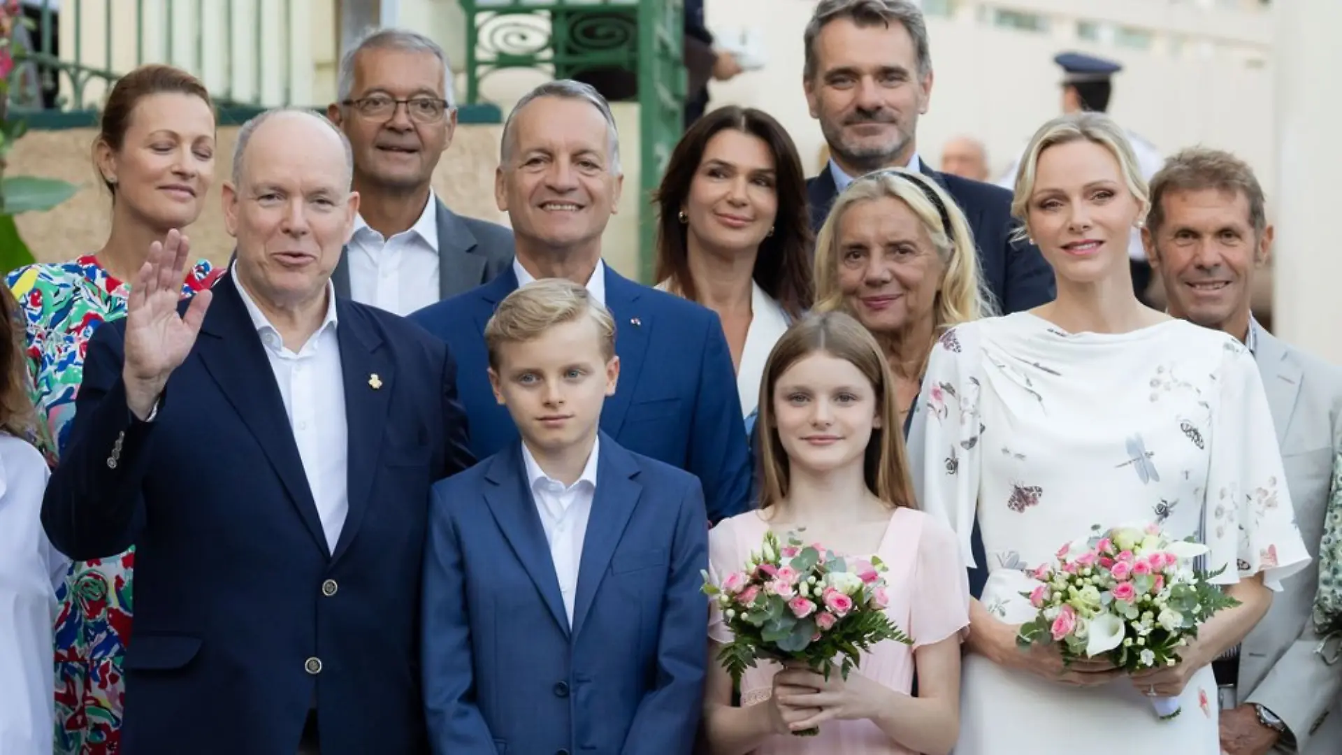 Die Fürstenfamilie von Monaco beim "U Cavagnëtu".