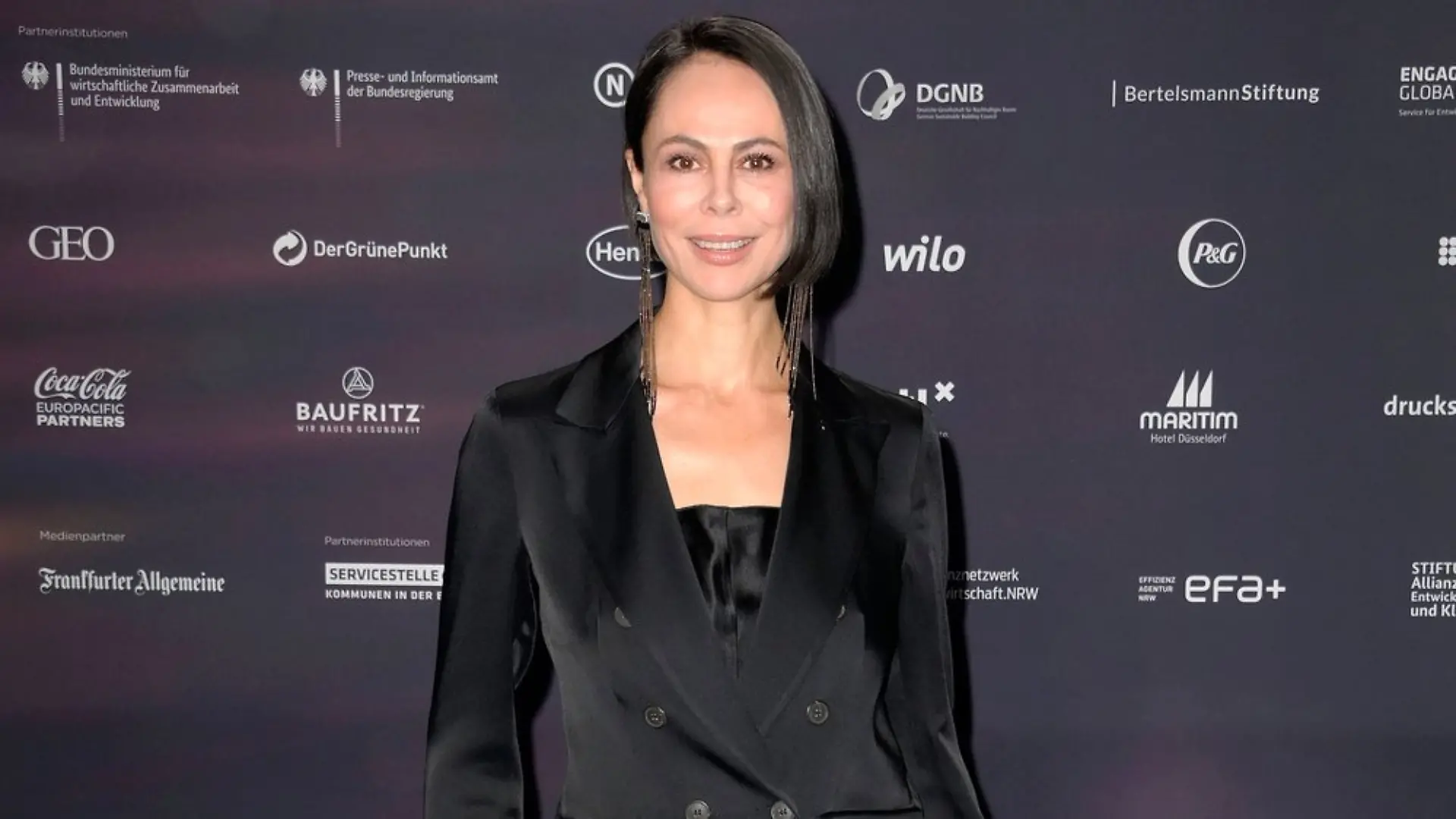 Natalia Yegorova auf dem roten Teppich 2022 in Düsseldorf.