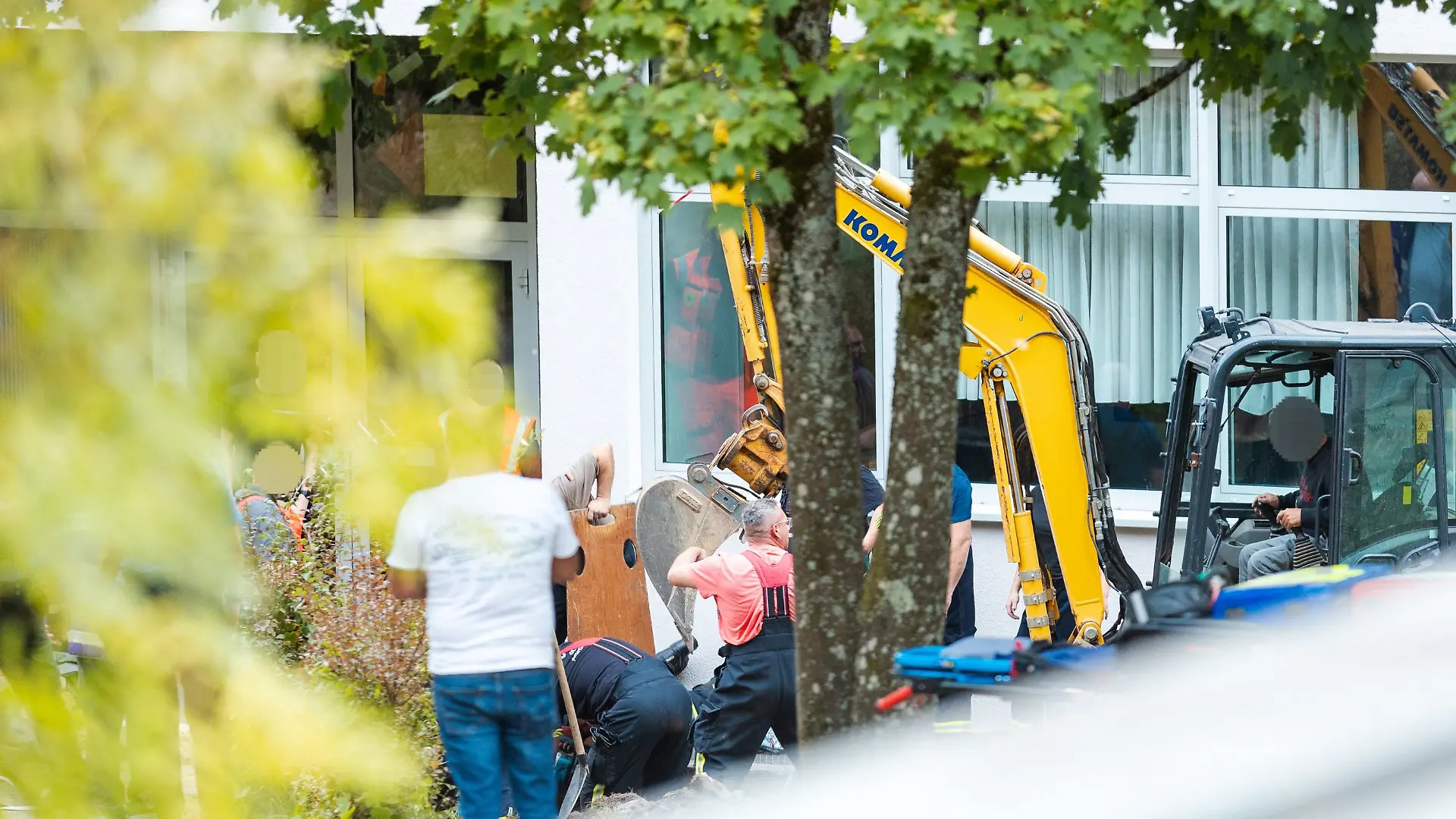 Ein Kind ist in Sulzbach in einen Schacht gerutscht