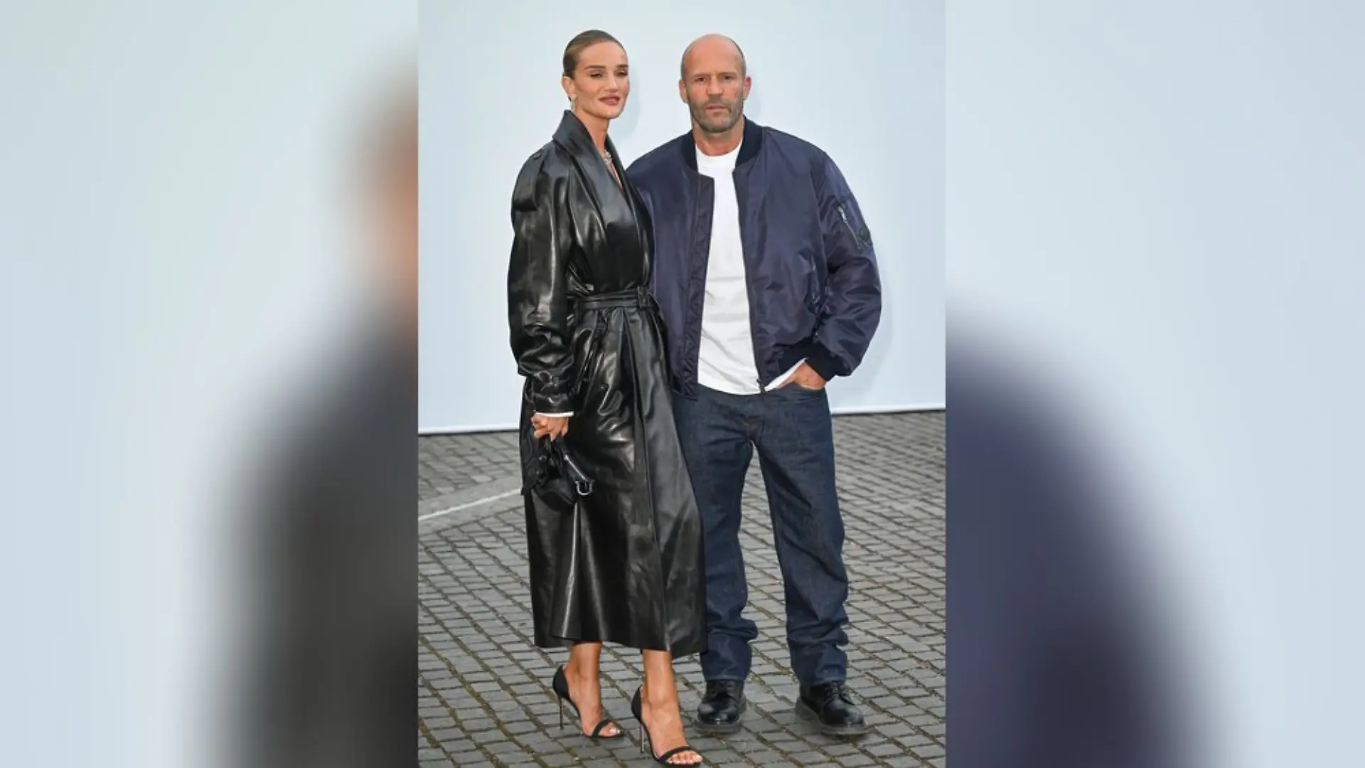 Stylischer Auftritt bei der Londoner Fashion-Week: Rosie Huntington-Whiteley und Jason Statham.