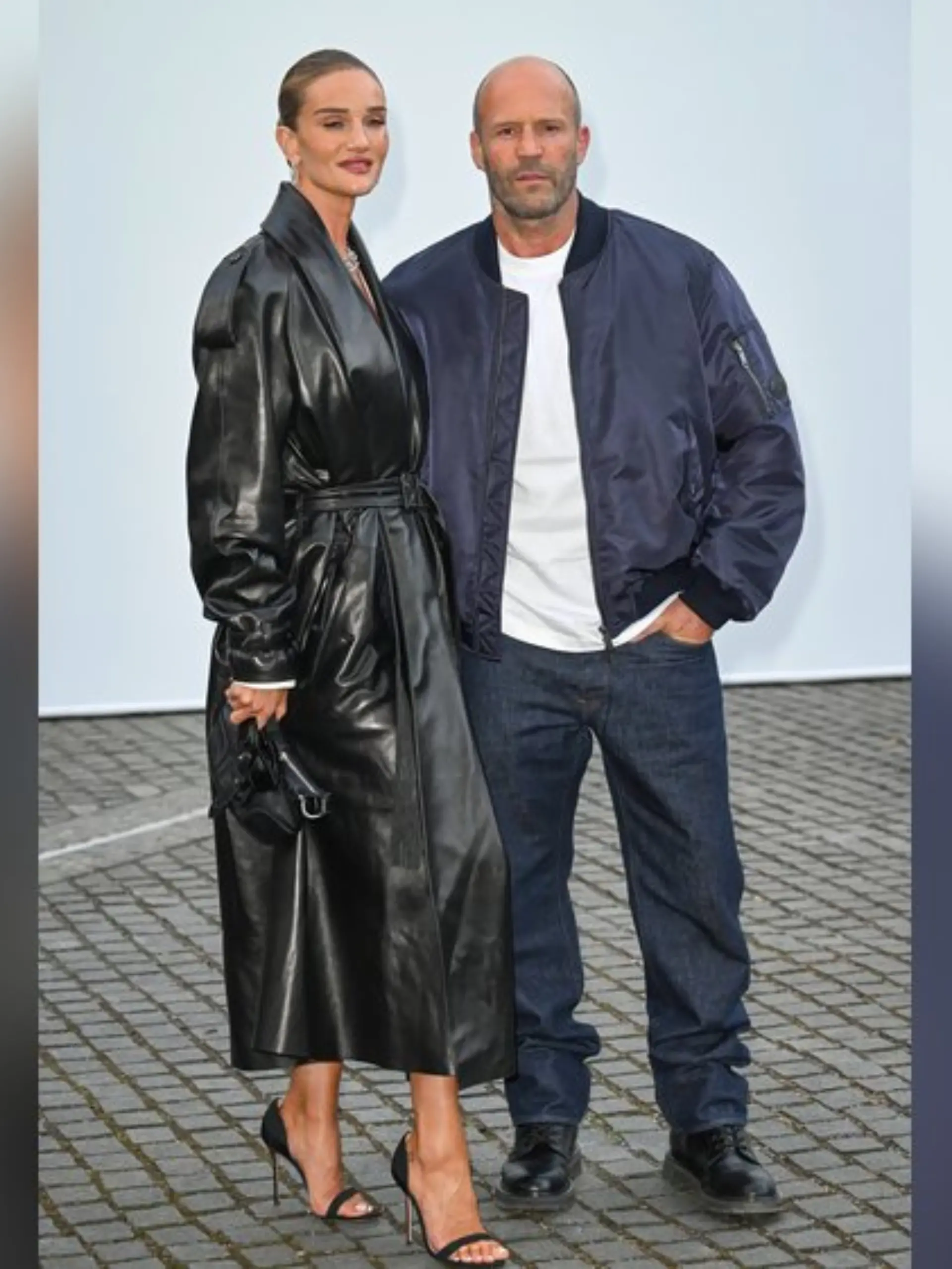 Stylischer Auftritt bei der Londoner Fashion-Week: Rosie Huntington-Whiteley und Jason Statham.