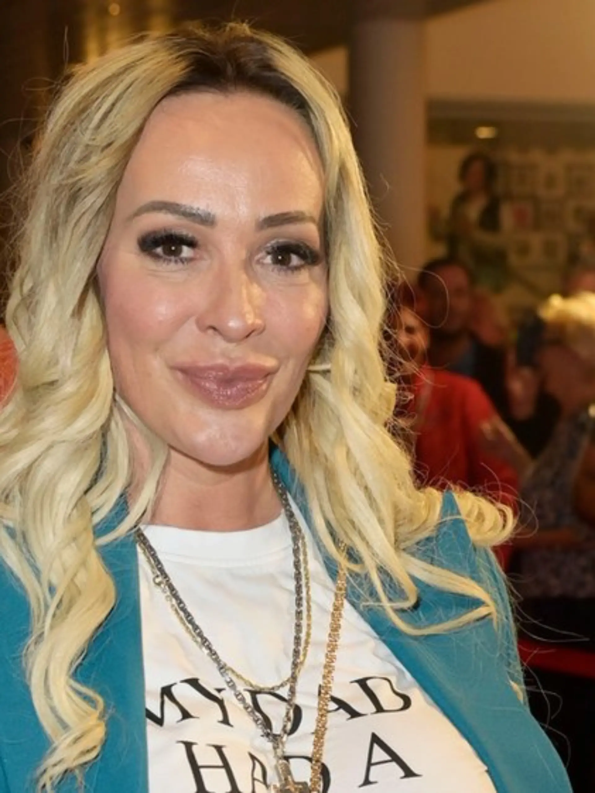 Cora Schumacher vor ihrer blutigen Verletzung.