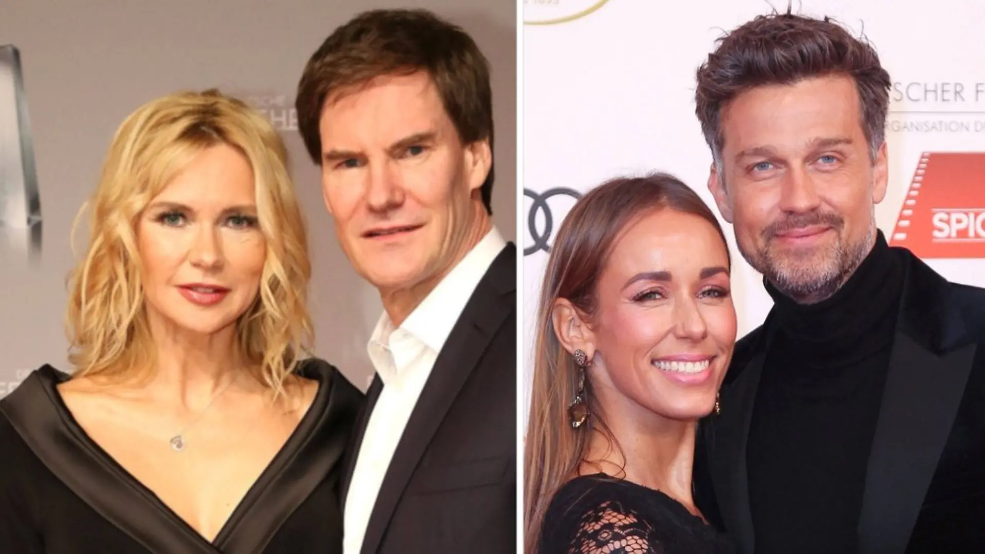 Die Carpendales (r.) sowie Veronica Ferres und Carsten Maschmeyer gehören zu den prominenten Paaren, die sich 2026 für die Fans überraschend getrennt haben.