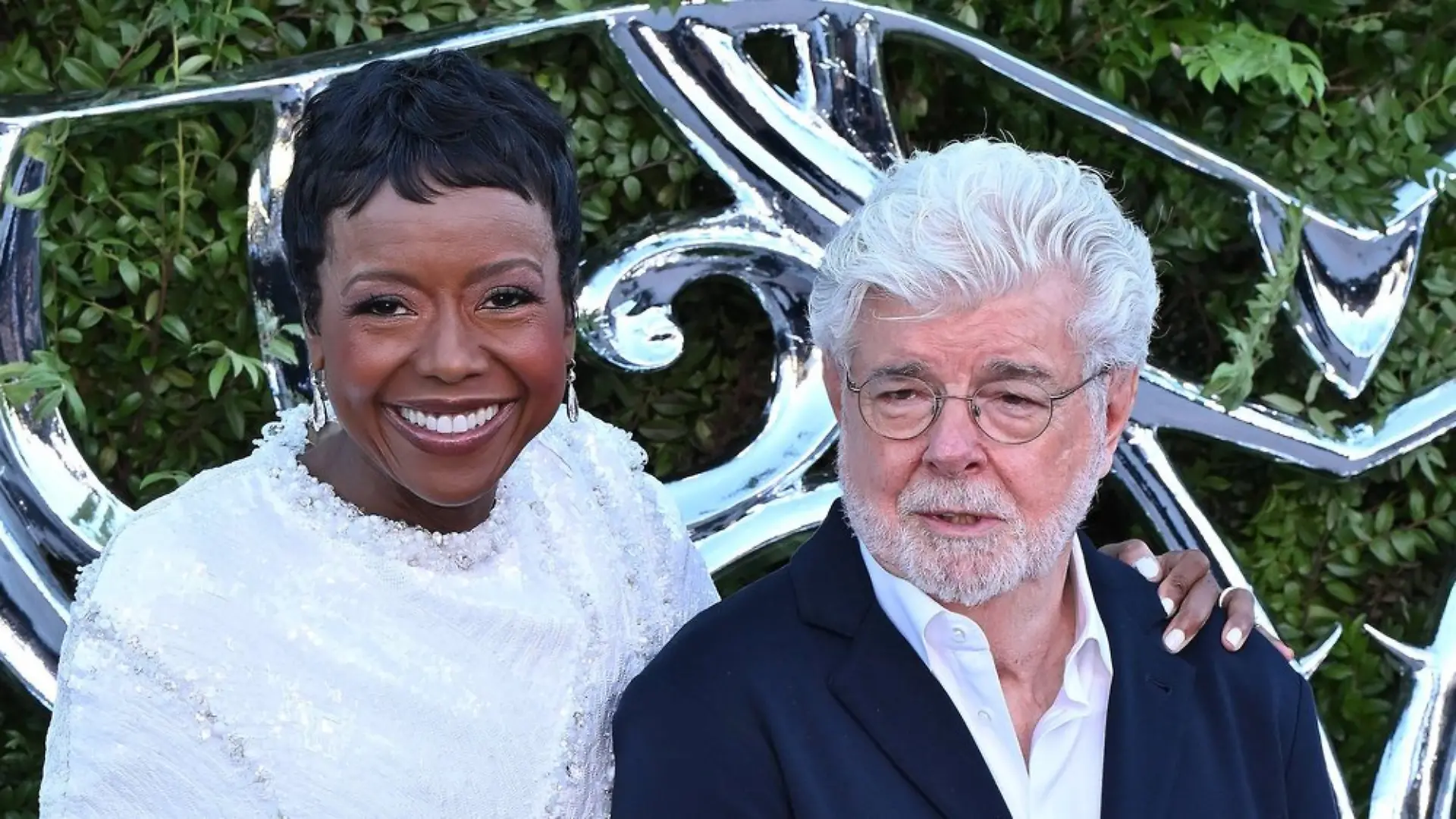 George Lucas und seine Ehefrau Mellody Hobson bei der Eröffnung des neuen Lucas Museum of Narrative Art.
