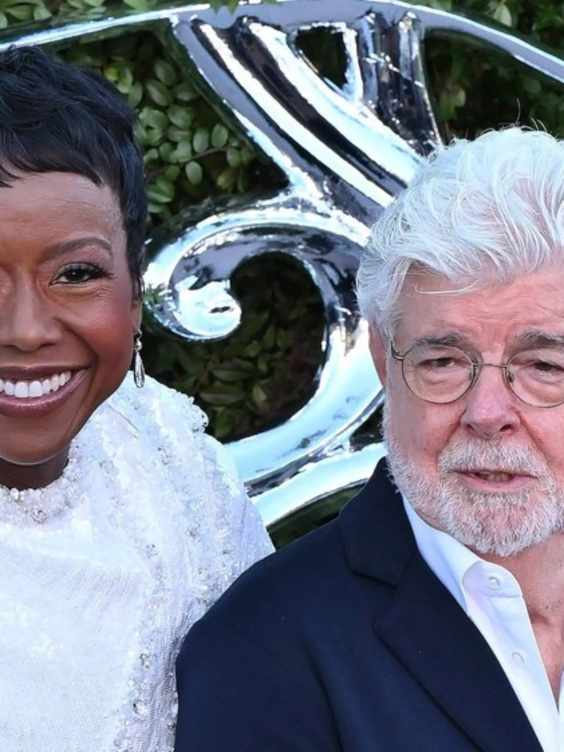 George Lucas und seine Ehefrau Mellody Hobson bei der Eröffnung des neuen Lucas Museum of Narrative Art.