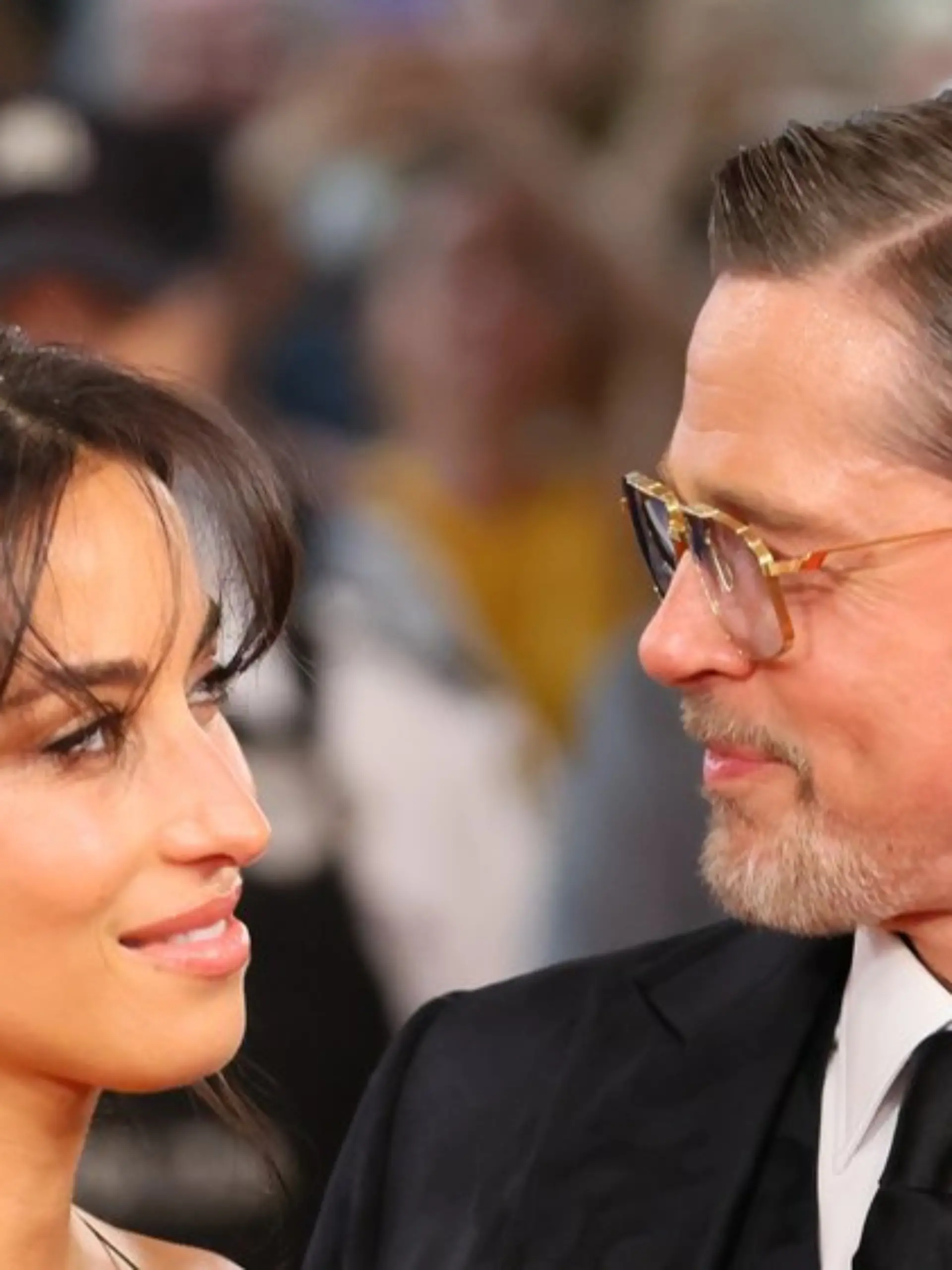Brad Pitt und Ines de Ramon am Mittwochabend in San Sebastián.
