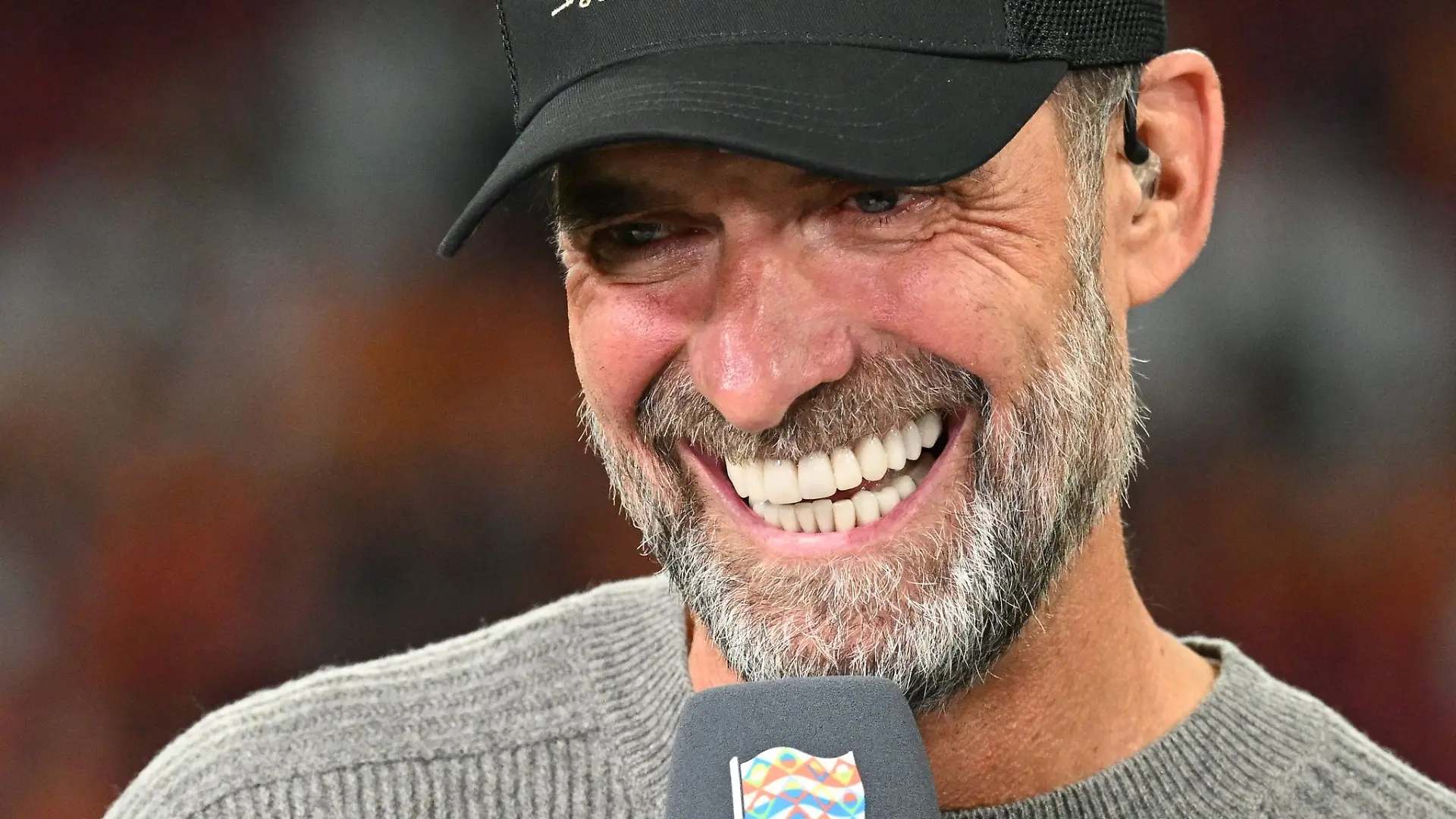 Da musste auch Jürgen Klopp lachen.