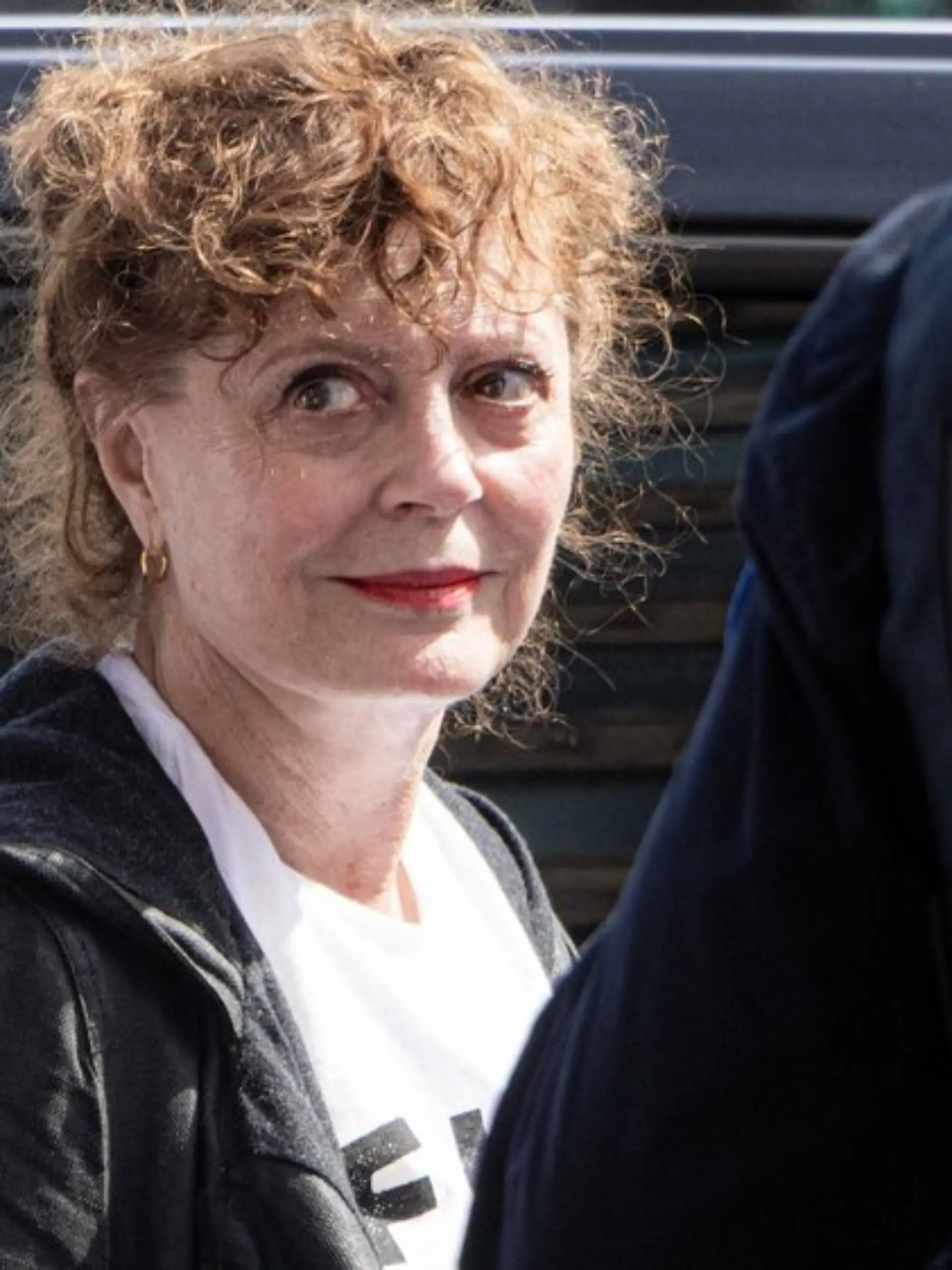 Susan Sarandon bei der Demonstration in New York.