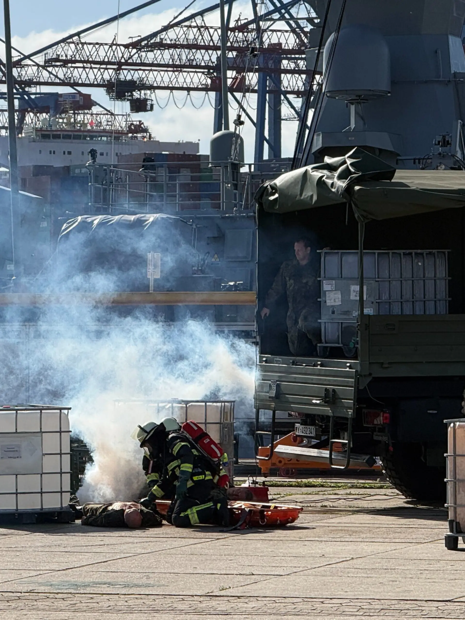 Bild zu: "Chemieunfall, Sabotage, Proteste: Bundeswehr trainiert den Ernstfall"