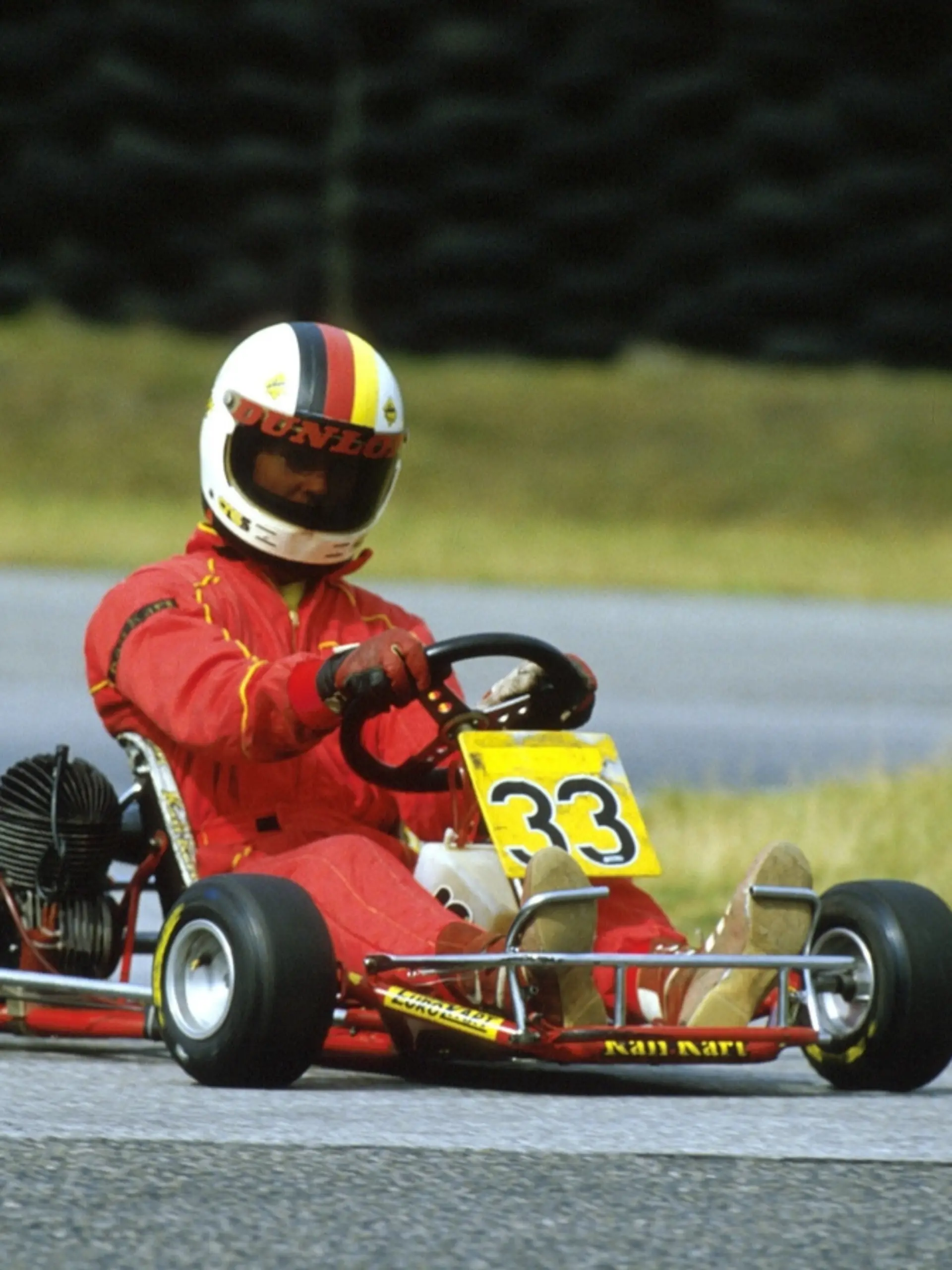 Michael Schumacher beim Kart-Training 1988