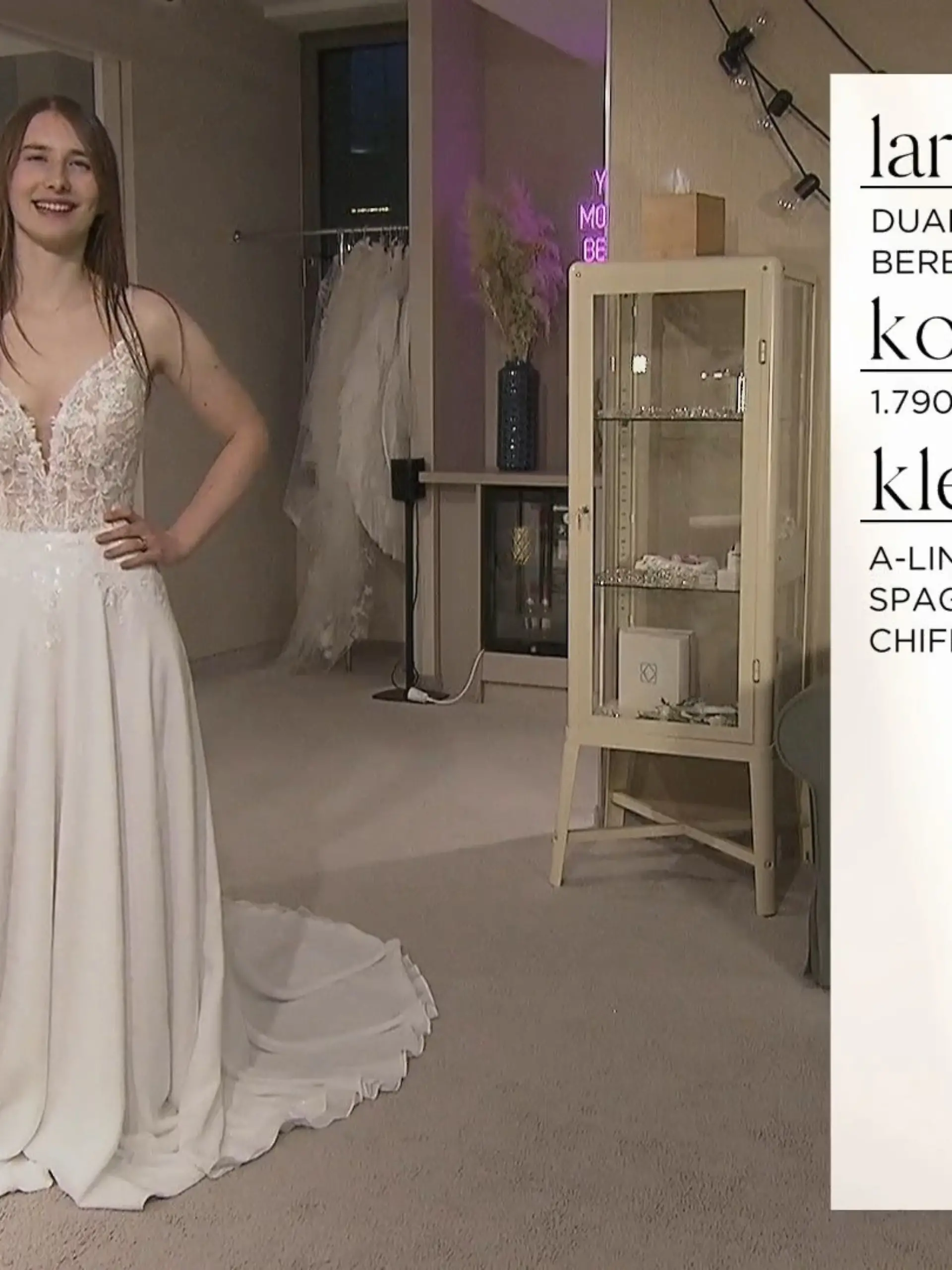 Bild zu: "Sagt die junge Braut Lara Ja zu ihrem Chiffonkleid?"