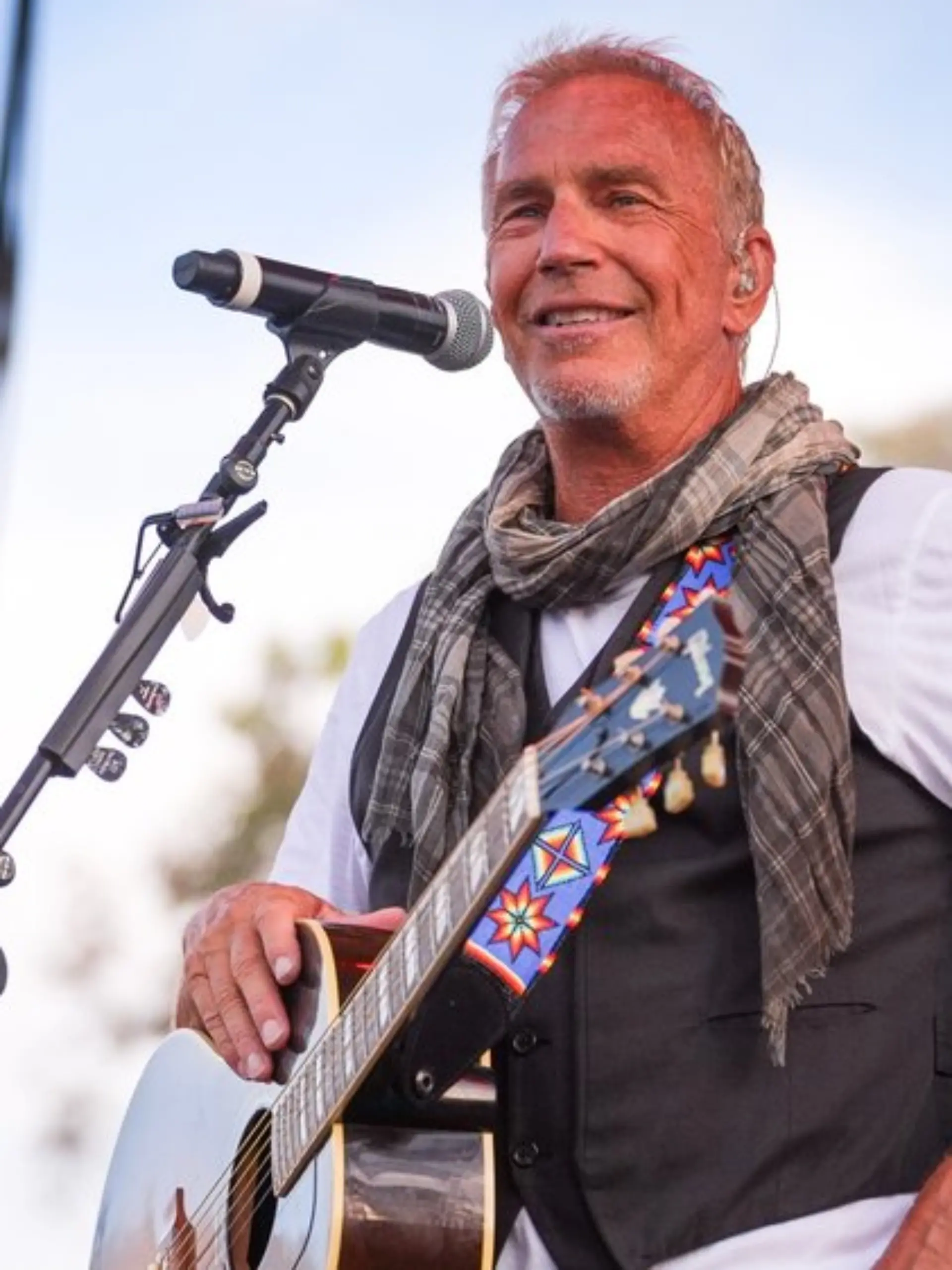 Kevin Costner stand am vergangenen Wochenende selbst auf der Bühne.