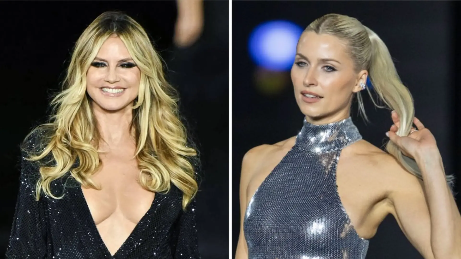 Heidi Klum (l.) und Lena Gercke zählten zu den vielen Stars in Paris.