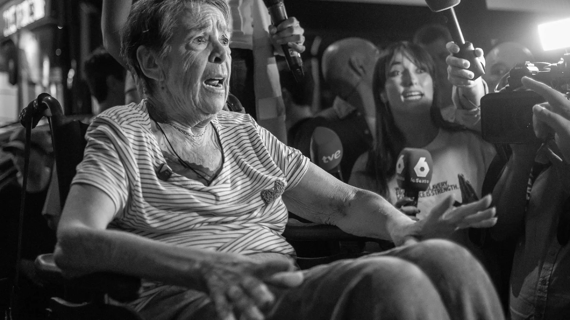 September 22, 2026, Madrid, Spain: Maricarmen attends an event organized by housing activists the day before her scheduled eviction from her home in Madrid..A rally held under the slogan ''Maricarmen Stays.'' The eviction of MaricarmenÃ¢â¬âan 87-year-old resident of MadridÃ¢â¬â¢s Retiro neighborhoodÃ¢â¬âis currently on temporary hold while the Tenants' Union and local residents mobilize to prevent her ousting by a real estate investment fund. (Credit Image: Â© David Canales/SOPA Images via ZUMA Press Wire