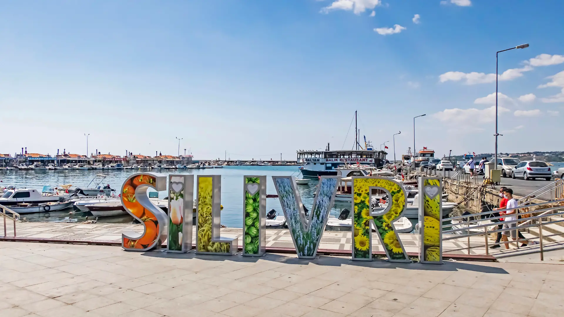Silivri,istanbul,turkey- september 6,2020.Silivri (ancient Selymbria) is a town and a district in Istanbul Province along the Sea of Marmara in Turkey. Landscape and cityscape from silivri in summer season.