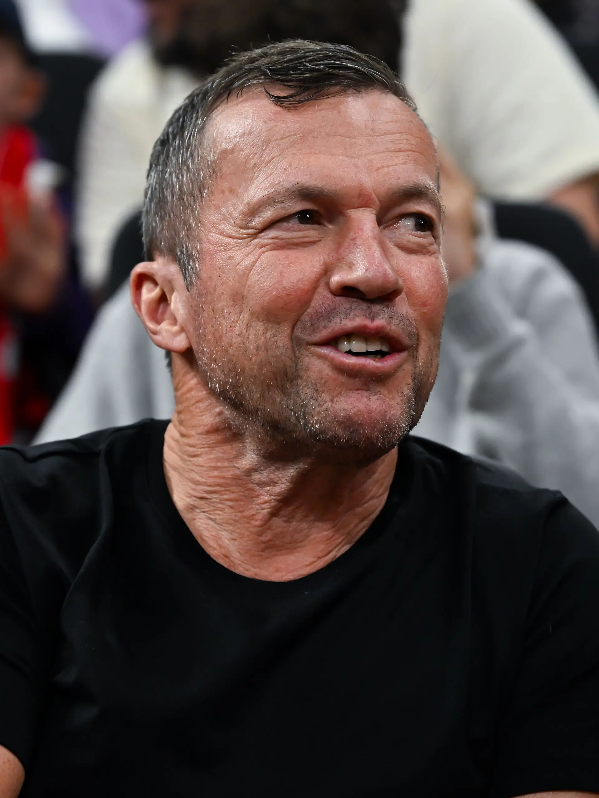 ARCHIV - 12.06.2026, Bayern, München: Basketball, Männer: Bundesliga, FC Bayern München - Alba Berlin, Meisterschaftsrunde, Finale, 1. Spieltag im SAP Garden. Lothar Matthäus verfolgt das Spiel. (zu dpa: «Kader am Donnerstag? Matthäus rät Klopp zu Freitagstermin») Foto: Sven Hoppe/dpa +++ dpa-Bildfunk +++