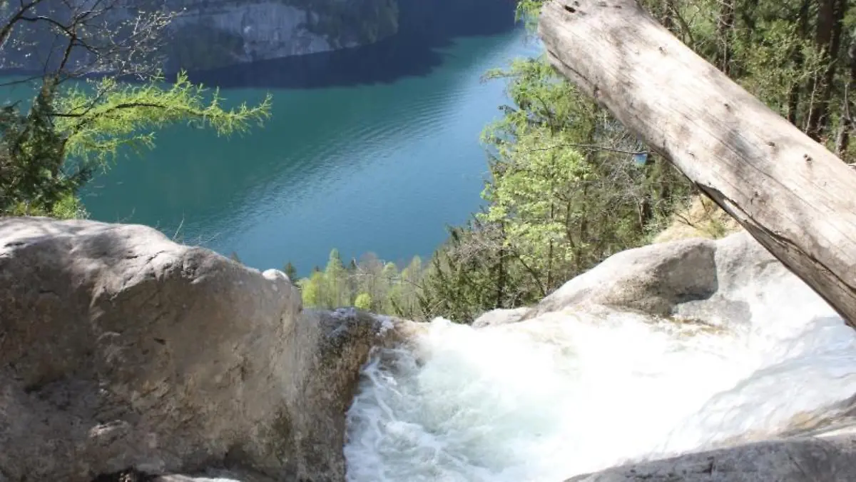 Die Gumpe am Königsbach-Wasserfall bei Schönau am Königssee