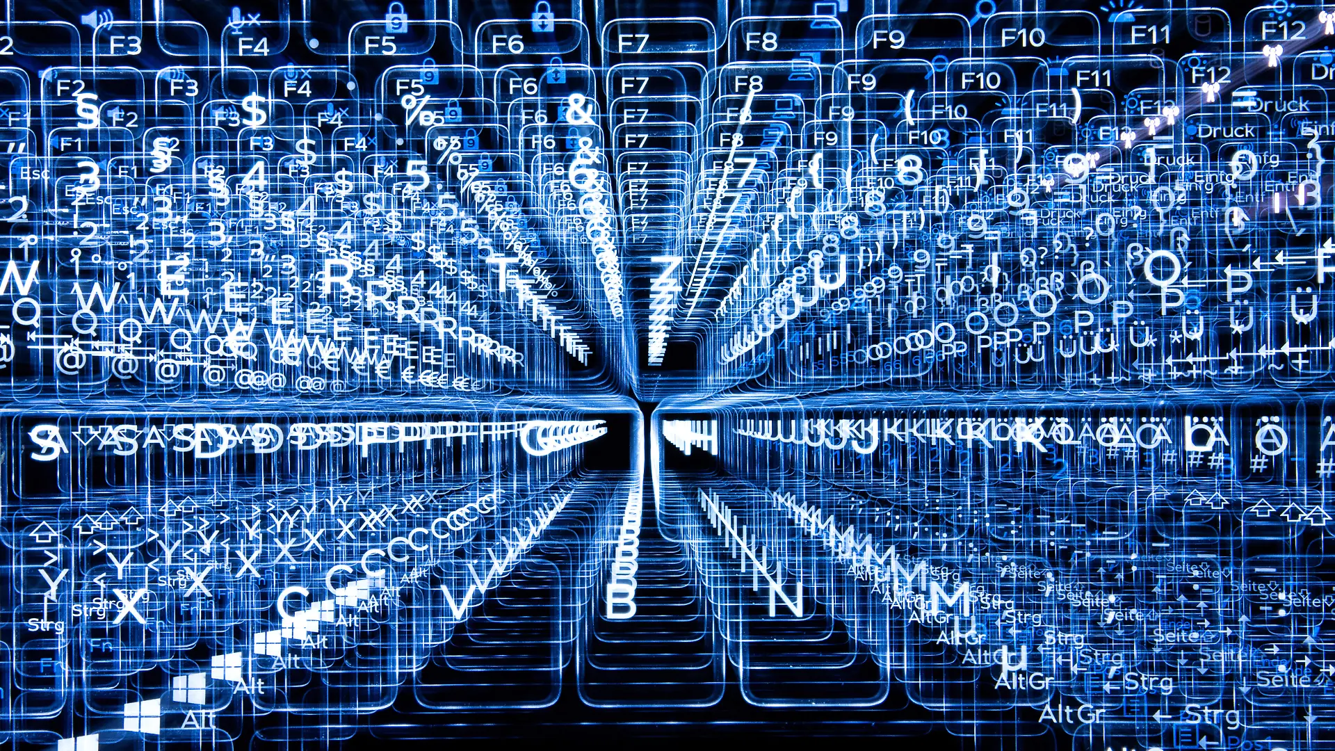 Tasten einer beleuchteten Tastatur (Aufnahme mit Zoomeffekt). Beschäftigte in Deutschland gehören beim Einsatz autonomer Künstlicher Intelligenz zur weltweiten Spitzengruppe. (zu dpa: «Deutschland bei KI-Agenten weltweit in der Spitzengruppe») +++ dpa-Bildfunk +++