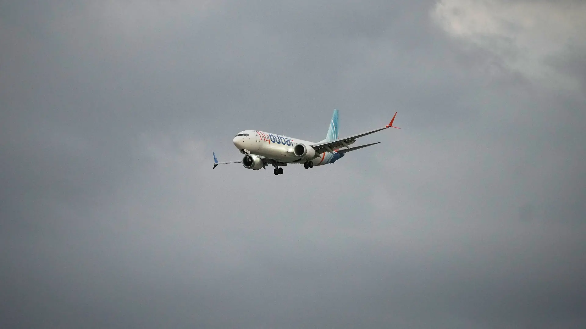 Das Flugzeug bei der Notlandung in Saudi-Arabien