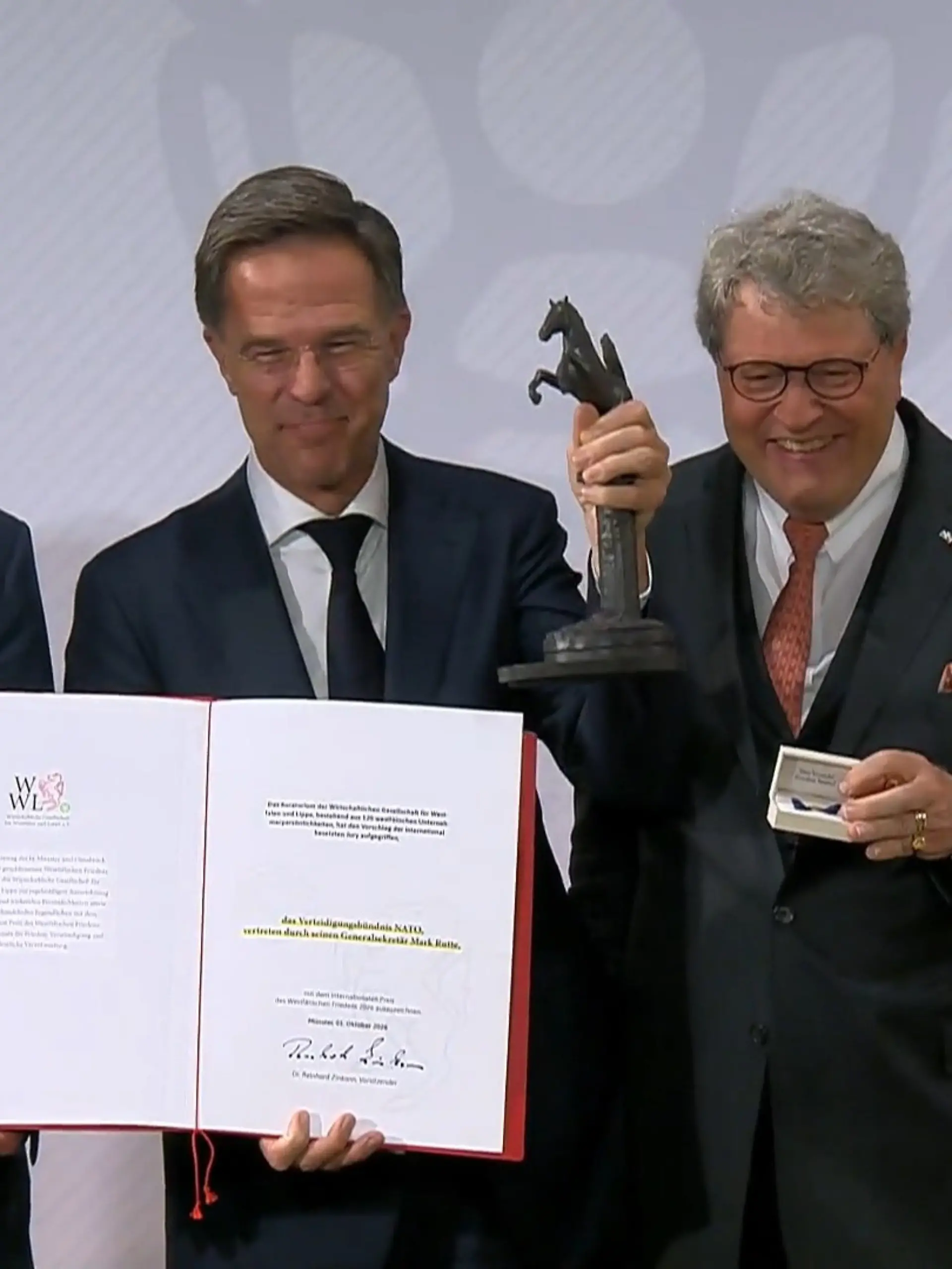 Bild zu: "Friedenspreis für die NATO"