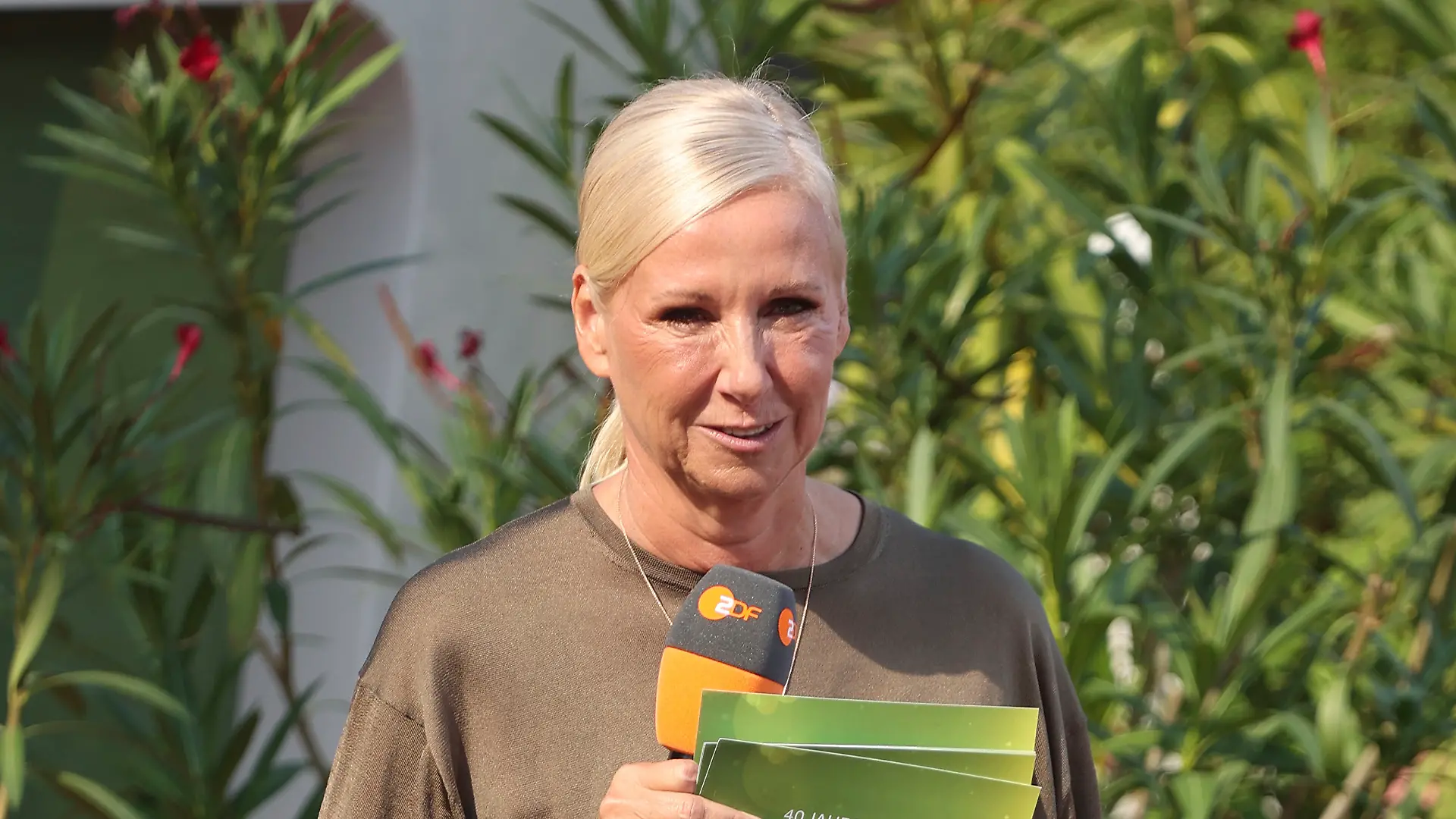 Andrea Kiewel in der TV Show ‘ZDF-Fernsehgarten - Finalparty‘ auf dem Mainzer Lerchenberg. Mainz, 27.09.2026