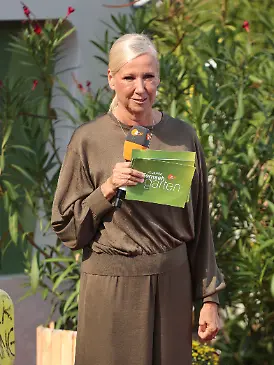Andrea Kiewel in der TV Show ‘ZDF-Fernsehgarten - Finalparty‘ auf dem Mainzer Lerchenberg. Mainz, 27.09.2026