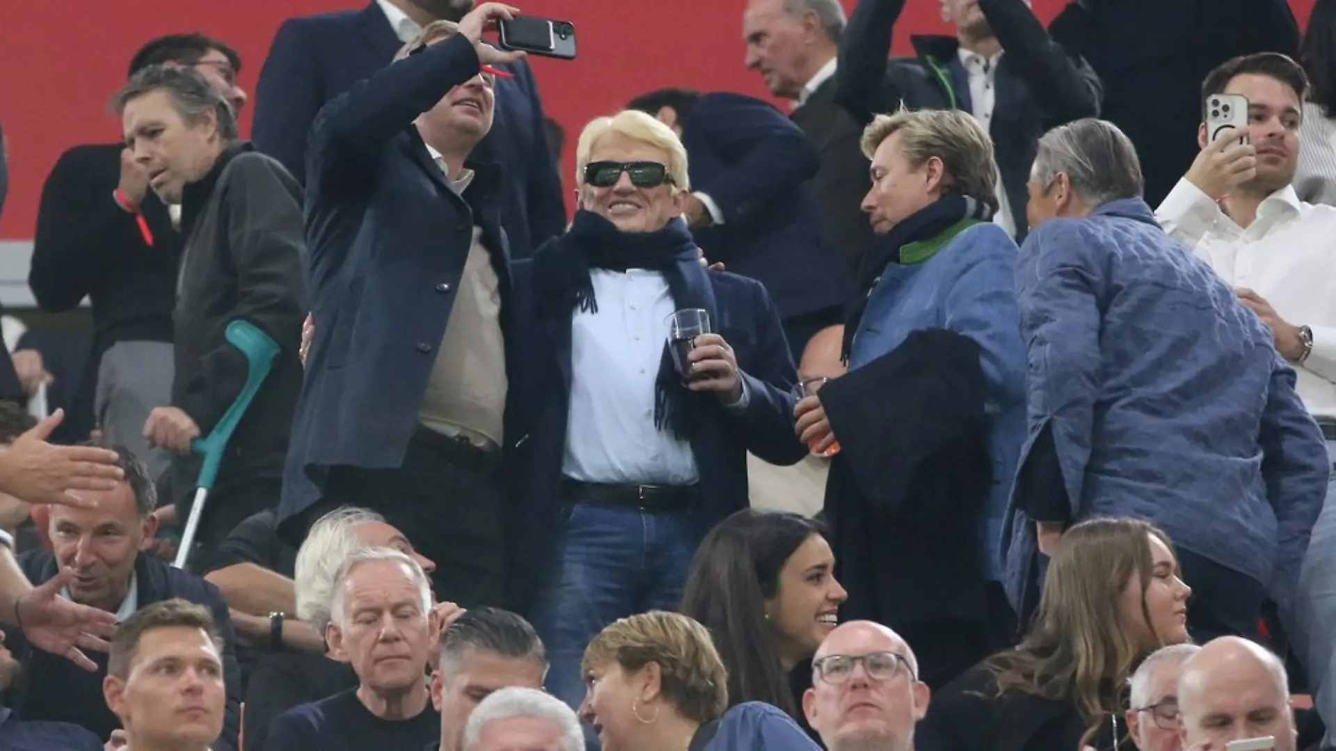 Heino zeigte sich beim Nations-League-Spiel gegen Serbien sichtlich begeistert auf der Tribüne.