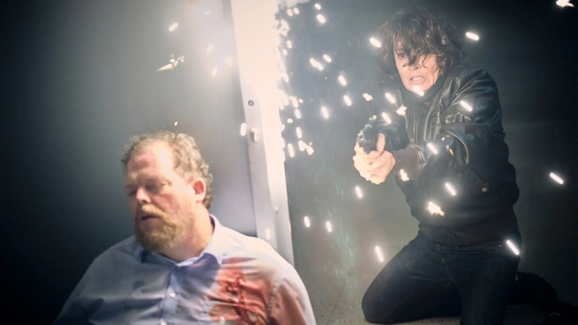 "Tatort: Explosive Mischung": Lena Odenthal (Ulrike Folkerts) muss den leitenden Polizeidirektor Breising (Bernd Hölscher) aus einer gefährlichen Situation befreien.