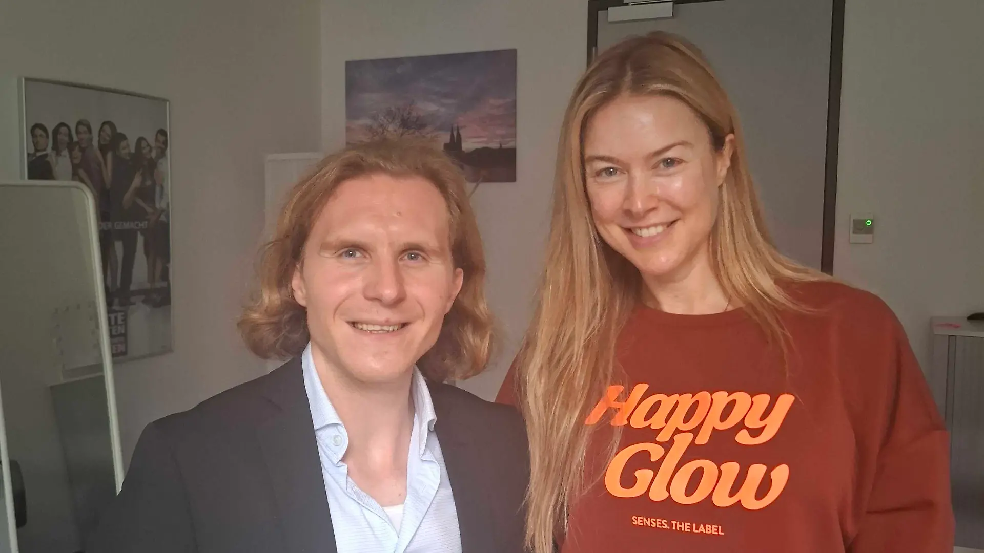 Nina Ensmann mit RTL-Reporter Thomas Lipke