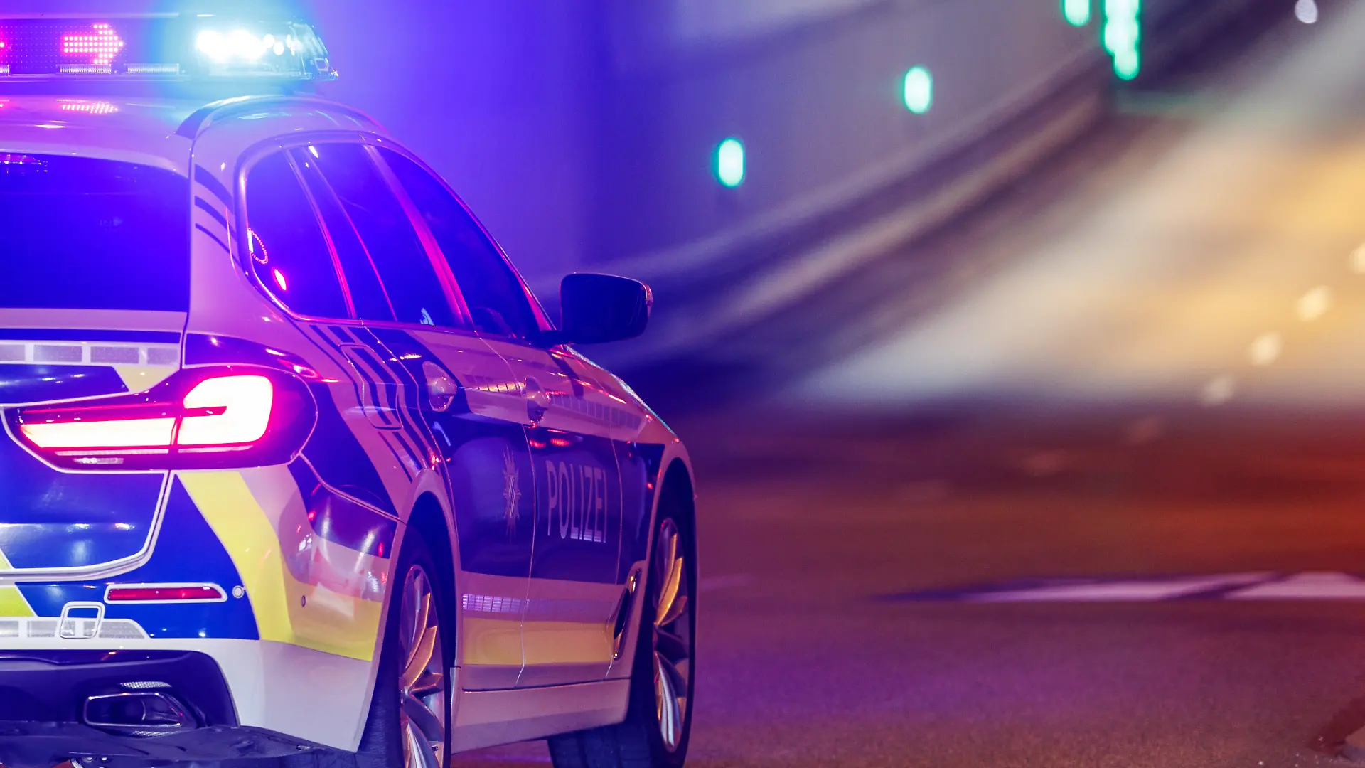 Ein Polizeiwagen
