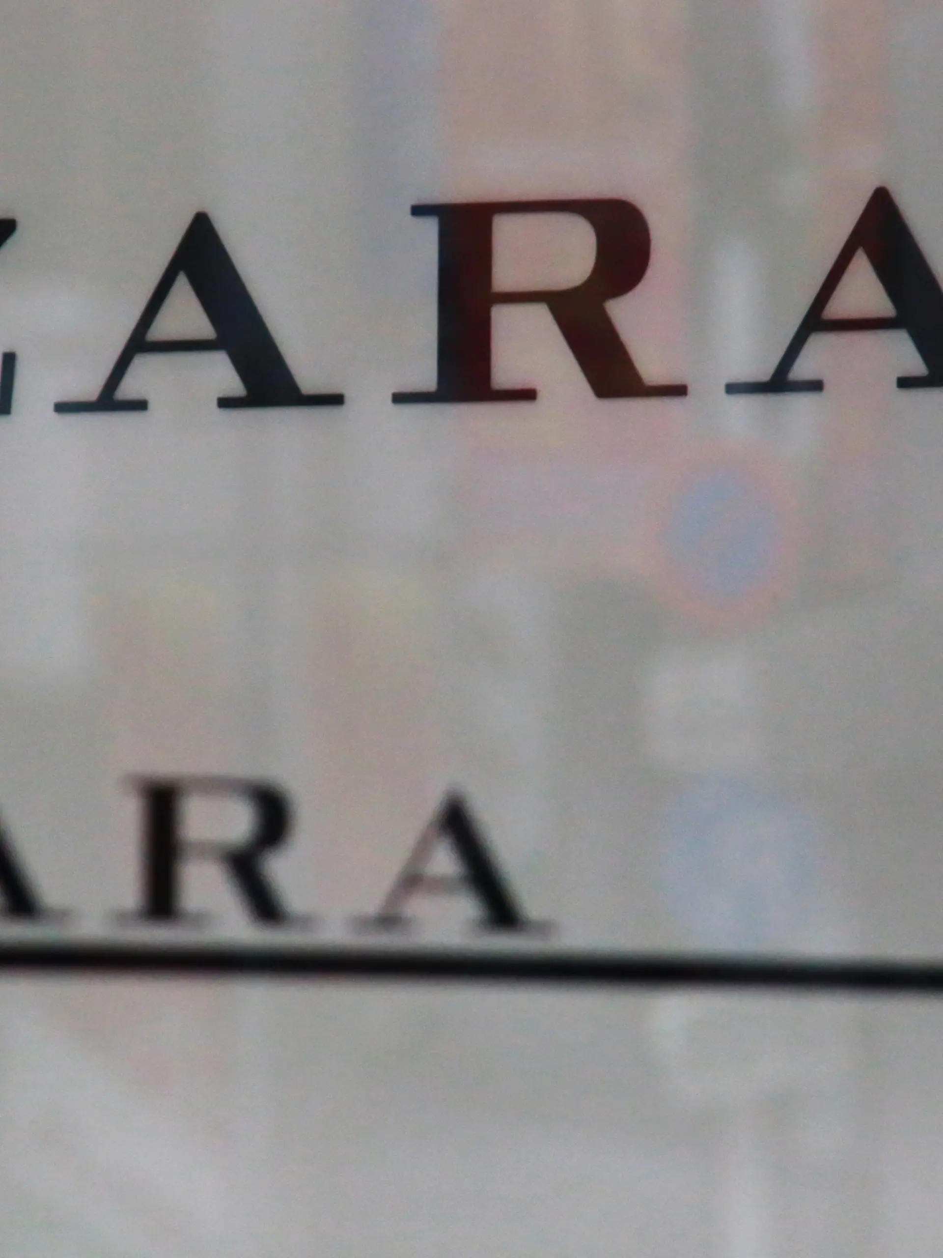 The trademark of ZARA is seen in Shinjuku Ward, Tokyo on April 21, 2024. ZARA is a Spanish fast fashion clothing chain, and sells clothing, accessories, shoes, beauty products and perfumes. ( The Yomiuri Shimbun via AP Images )