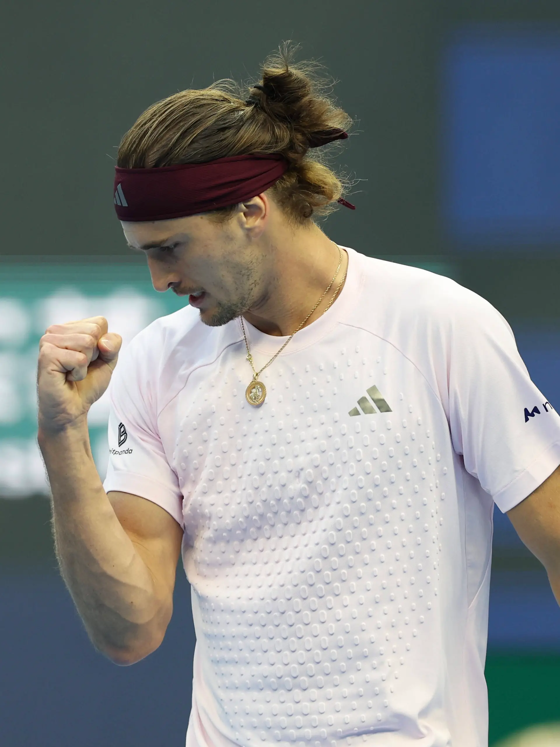 261001 -- BEIJING, Oct. 1, 2026 -- Alexander Zverev celebrates after scoring during the men s singles first round match between Alexander Zverev of Germany and Cameron Norrie of Britain at 2026 China Open tennis tournament in Beijing, China, Oct. 1, 2026. SPCHINA-BEIJING-TENNIS-CHINA OPEN-MEN S SINGLESCN BaixXuefei PUBLICATIONxNOTxINxCHN