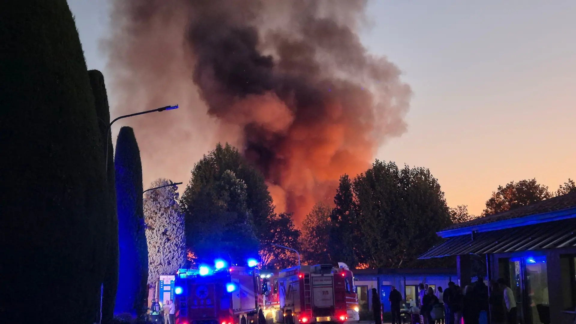Brand auf Campingplatz am Gardasee