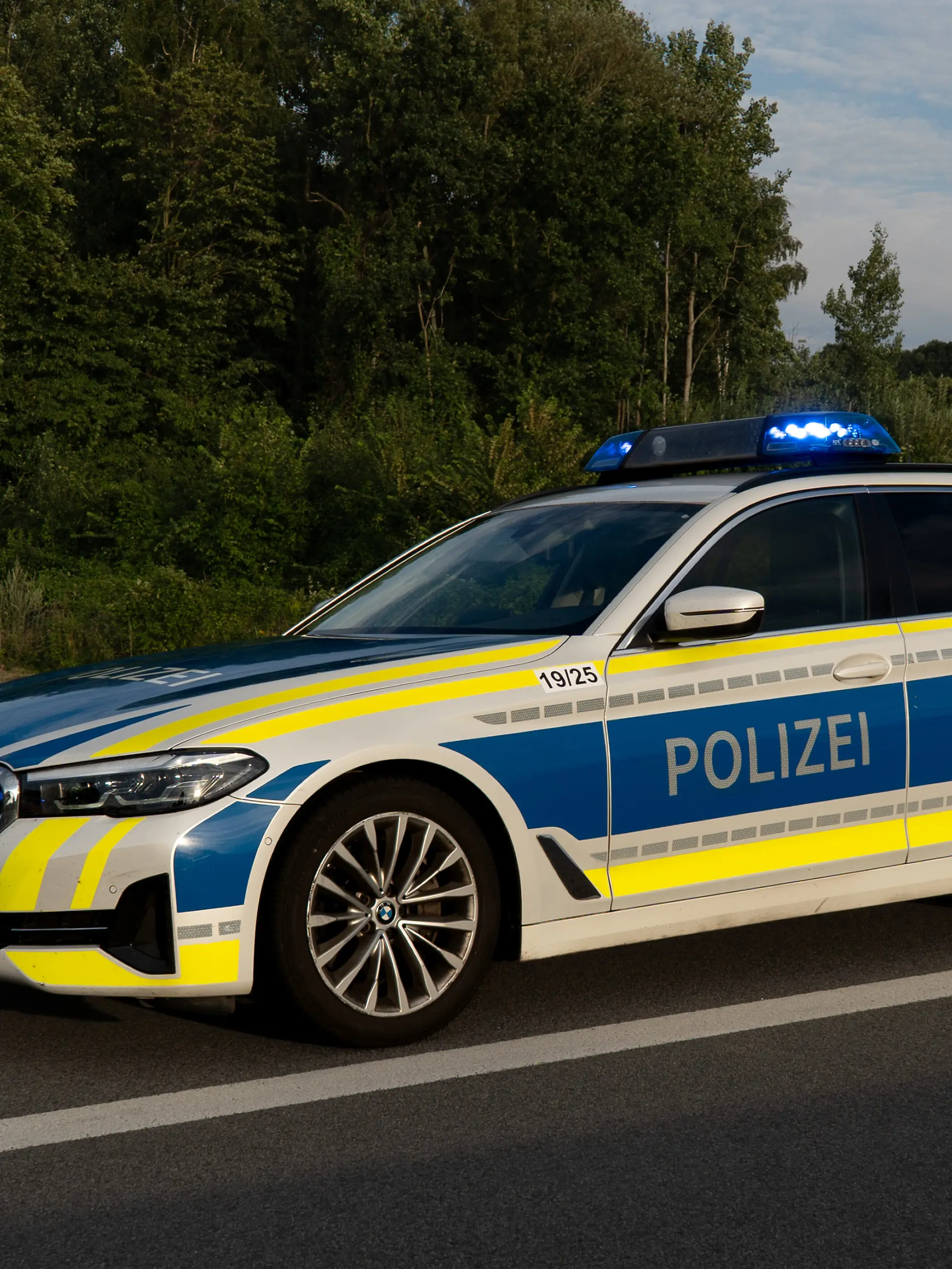 Ein Polizeiwagen