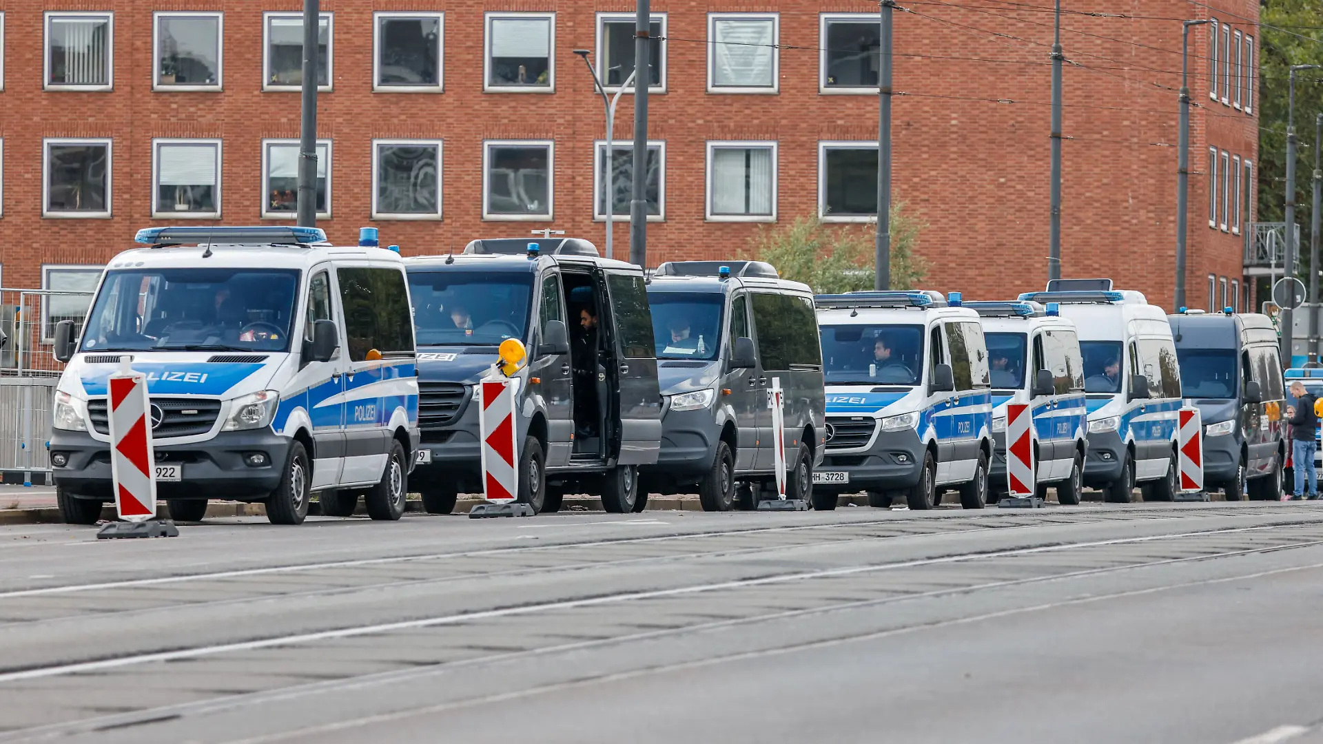 Die Polizei war rund um den Tag der deutschen Einheit im Dauereinsatz.
