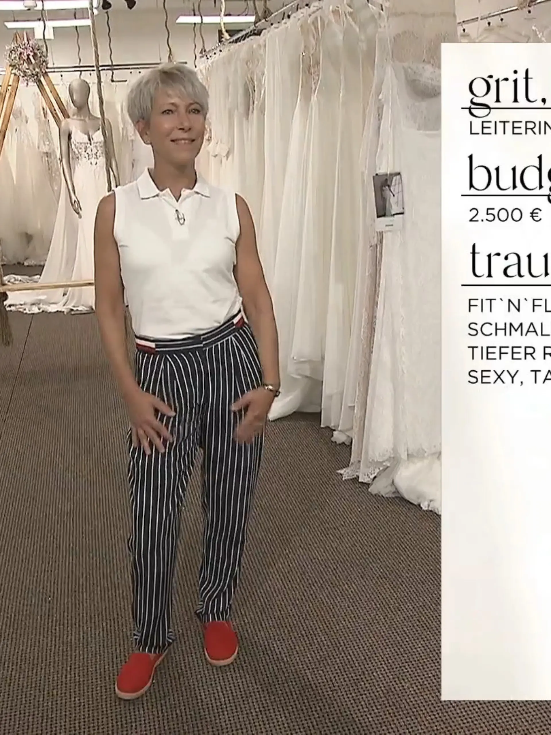 Bild zu: "Grit sucht bei Uwe Herrmann einen schmalen Brautlook mit Wow-Effekt"