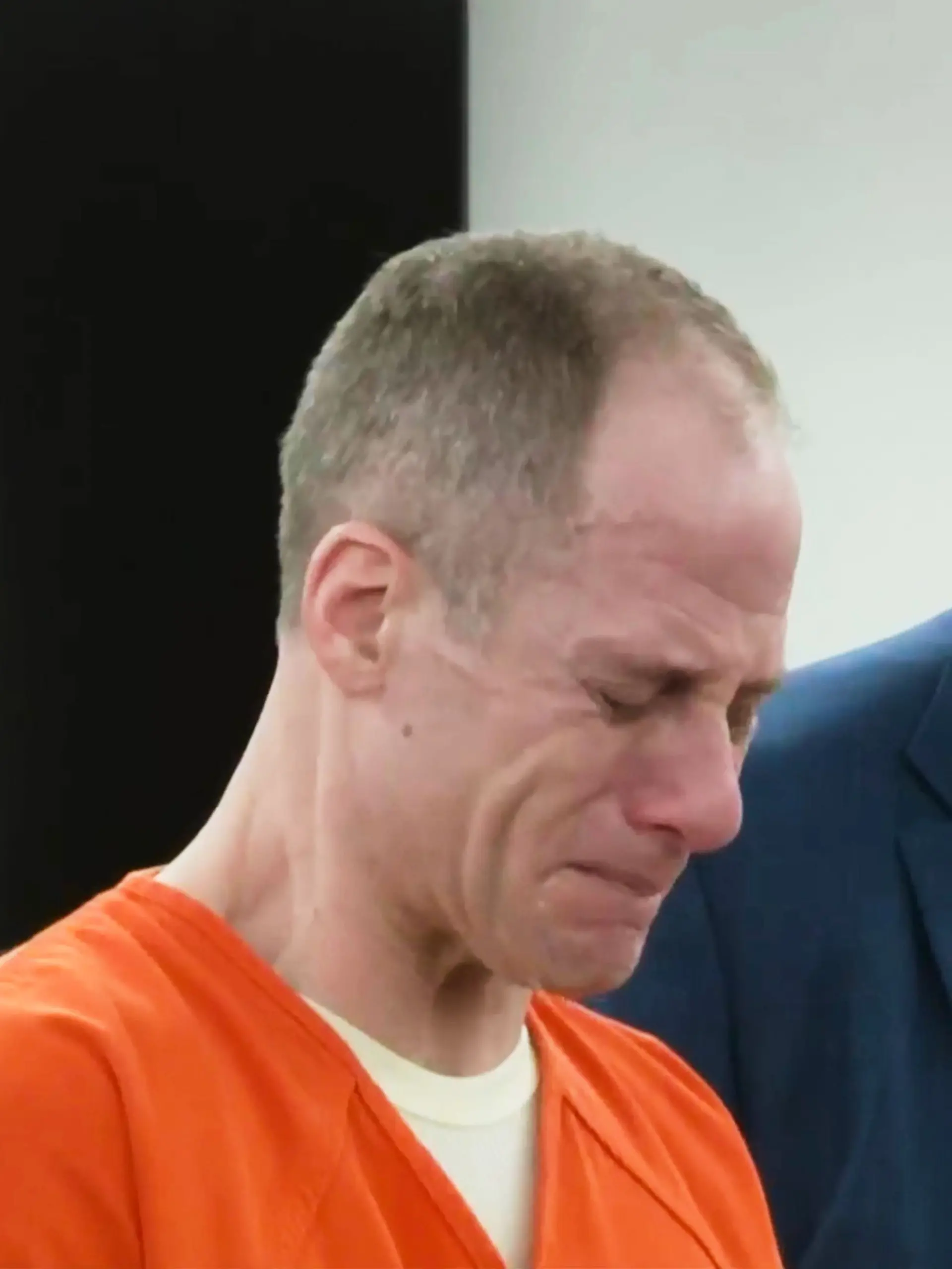 This image taken from video shows Caleb Flynn reading his statement to the court before being sentenced on Monday, Oct. 5, 2026, Troy, Ohio. (Pool Photo via AP)