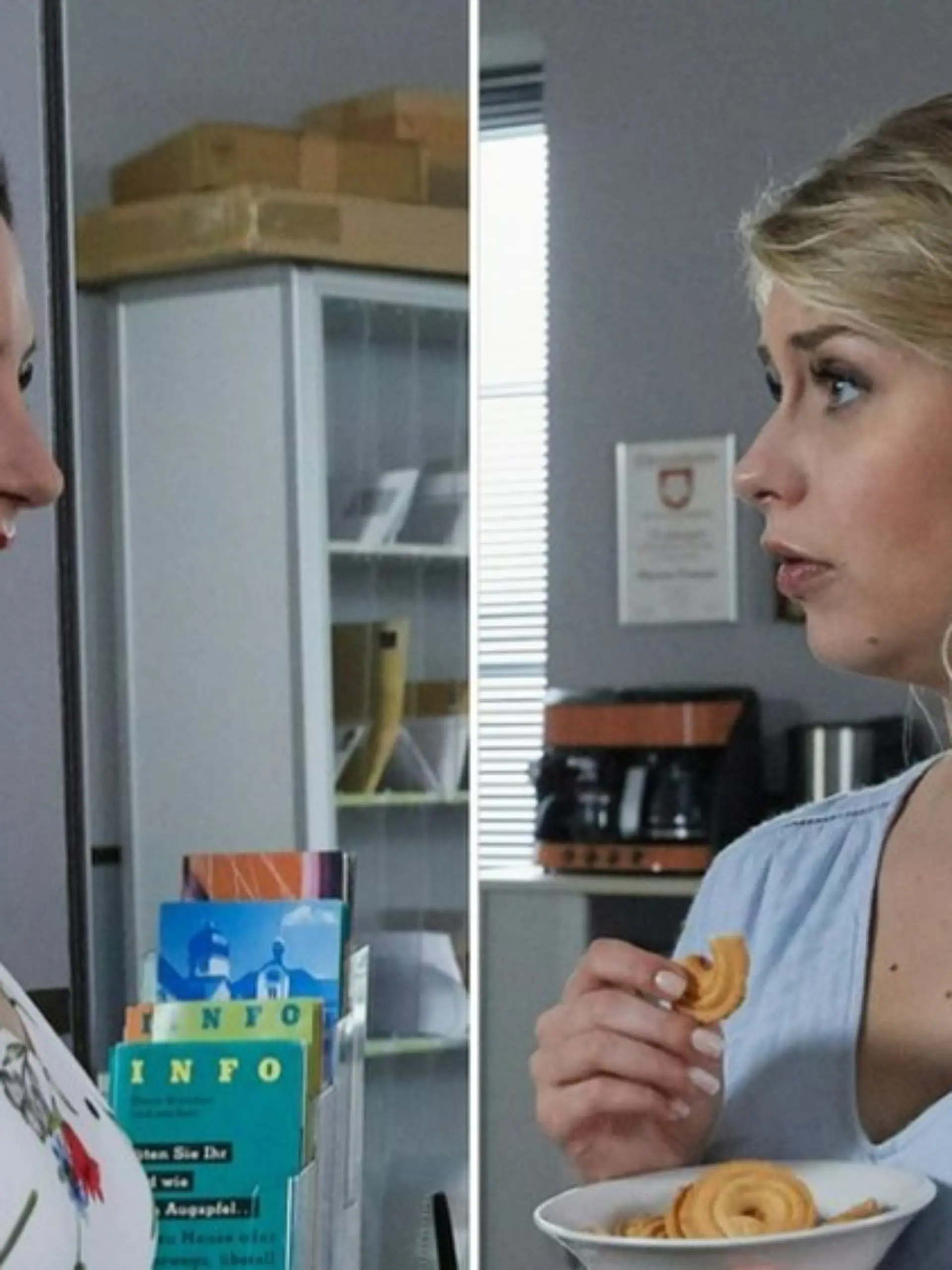 Die Abschiedsstaffel von Frau Stockl (Marisa Burger, l.) beginnt - Schauspielerin Sarah Thonig übernimmt das Sekretariat.