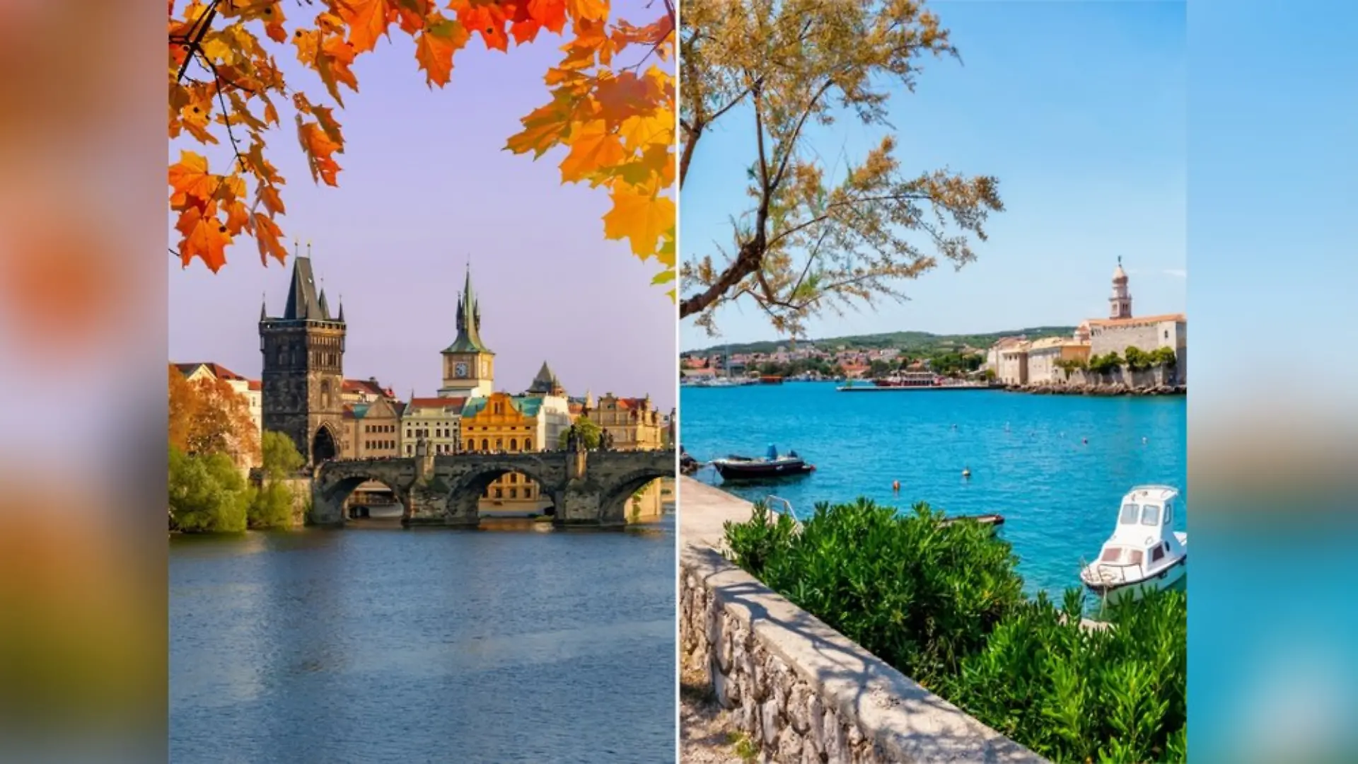 Sowohl in Prag als auch in der Kvarner Bucht zeigt sich der Herbst durch buntere Farben und weniger Touristen.