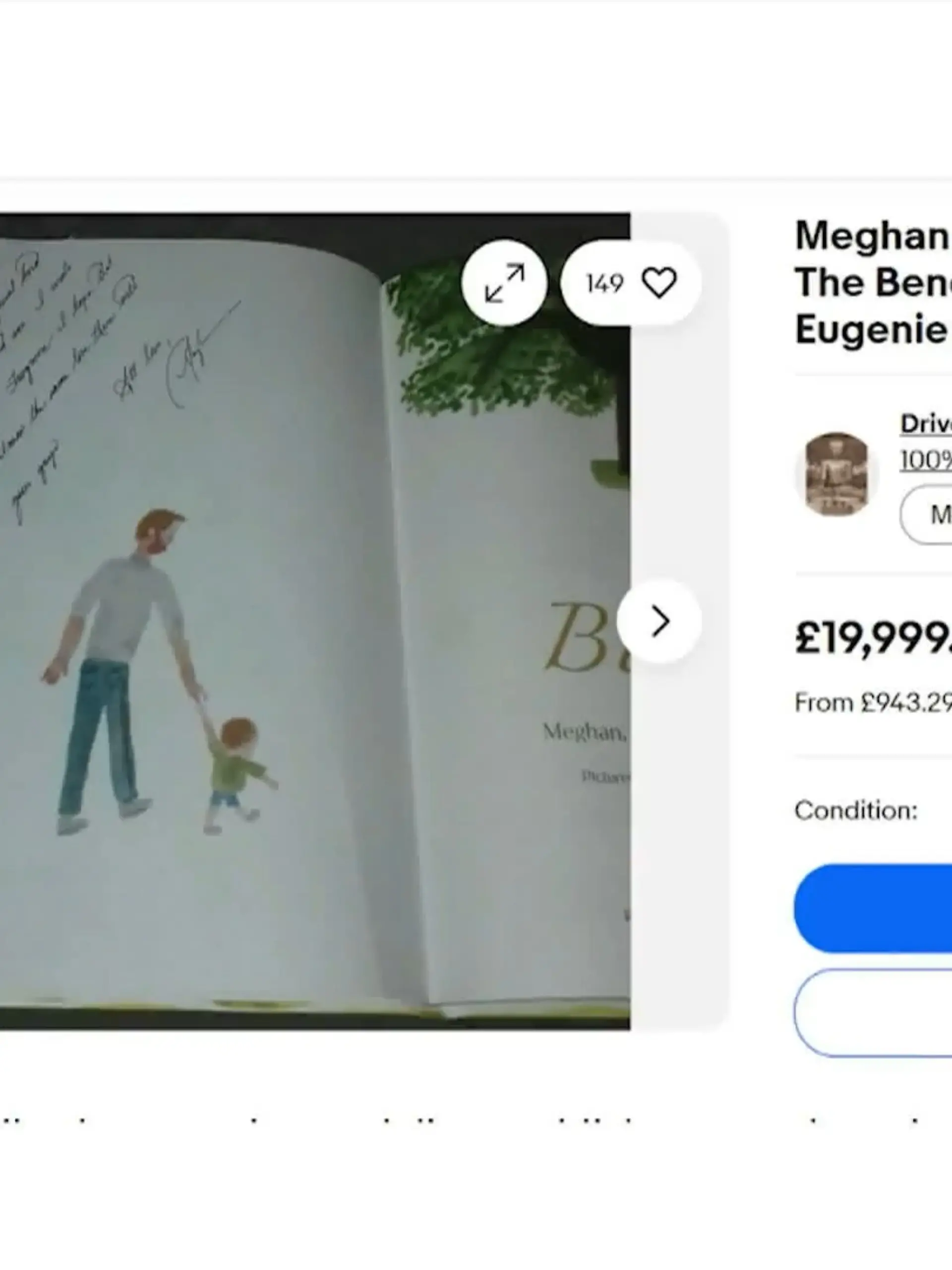 Bild zu: "Buch von Herzogin Meghan mit Widmung bei eBay"