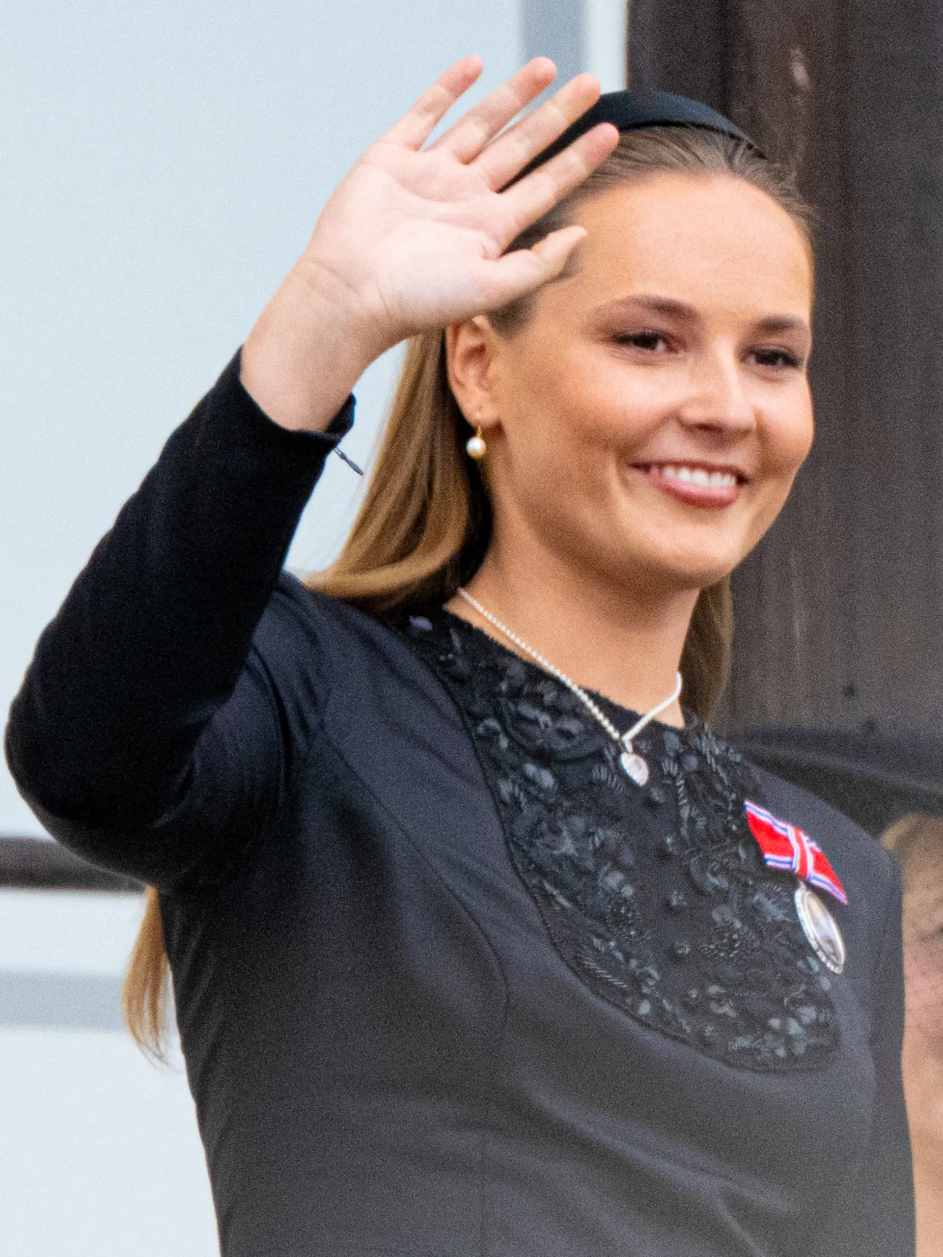 Ingrid Alexandra bei der Beerdigung ihres Großvaters König Harald