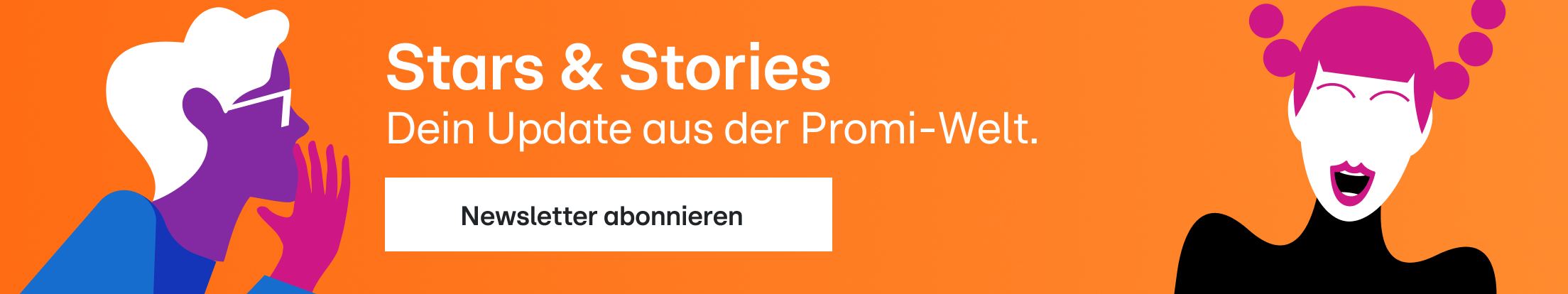 Bild zu: Stars&Stories Newsletter Banner Desktop