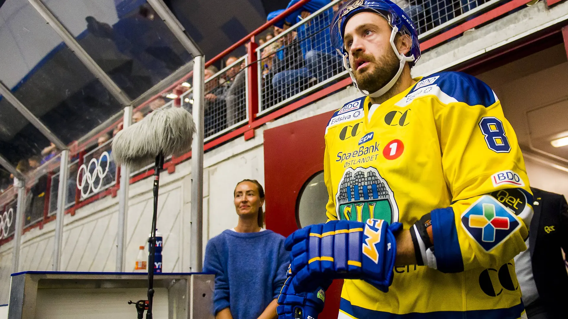 170908 Eirik Skadsdammen of Storhamar ahead of the Get-ligaen match between Valerenga and Storhamar on September 8, 2017 in Gj¿vik. Photo: Fredrik Varfjell / BILDBYRüN / kod FV / 150006 PUBLICATIONxNOTxINxSWExNORxAUT Copyright: FREDRIKxVARFJELL BB170908BB236