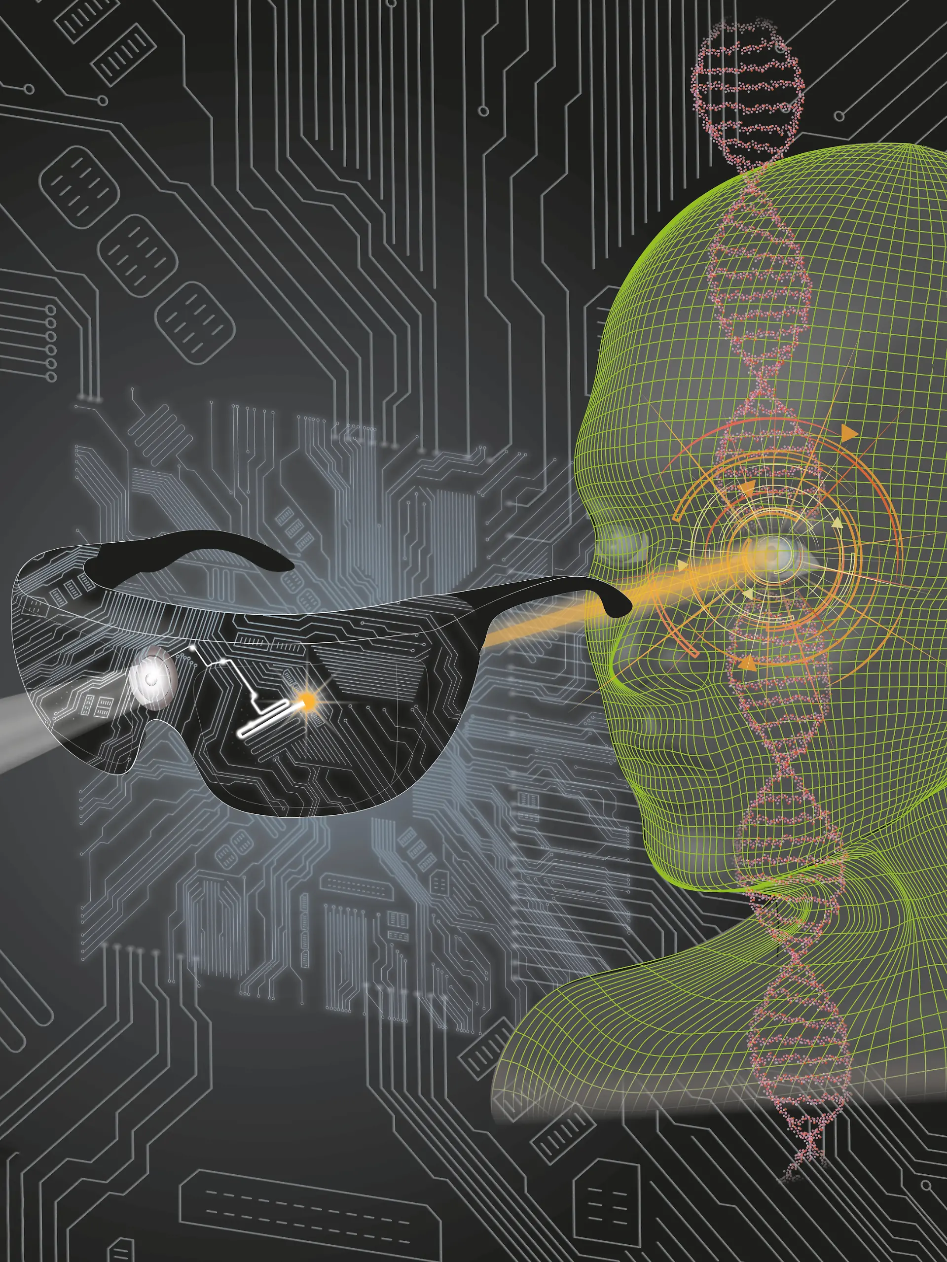 HANDOUT - A gene therapy makes surviving retinal ganglion cells light-sensitive, allowing blind patients to detect objects using stimulating goggles.
Credit: IOB, Veronique Juvin, 2021
ACHTUNG: Frei nur zur redaktionellen Verwendung im Zusammenhang mit der Berichterstattung über die Studie bei Nennung des Credits. Foto: IOB, Veronique Juvin, 2021