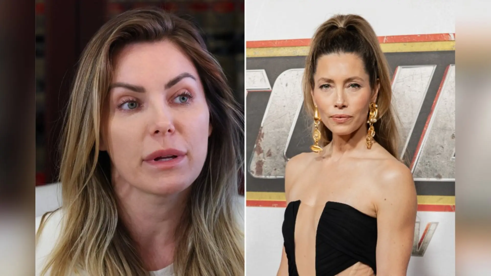 Crystal Hefner (l.) wünscht sich, dass sich Jessica Biel Gedanken über ihre neue Filmrolle macht.