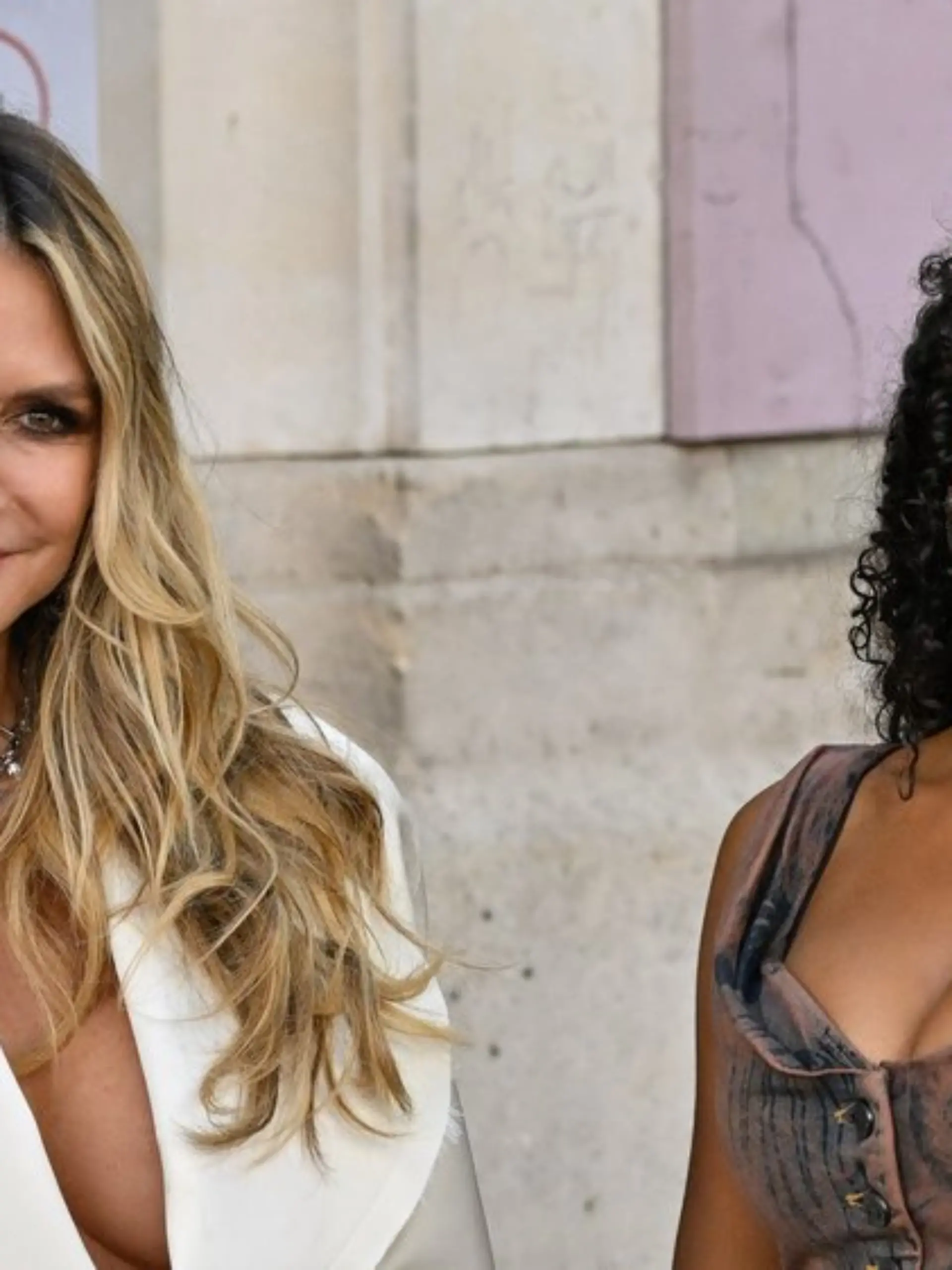 Heidi Klum mit ihrer Tochter Lou Klum Anfang Oktober in Paris.