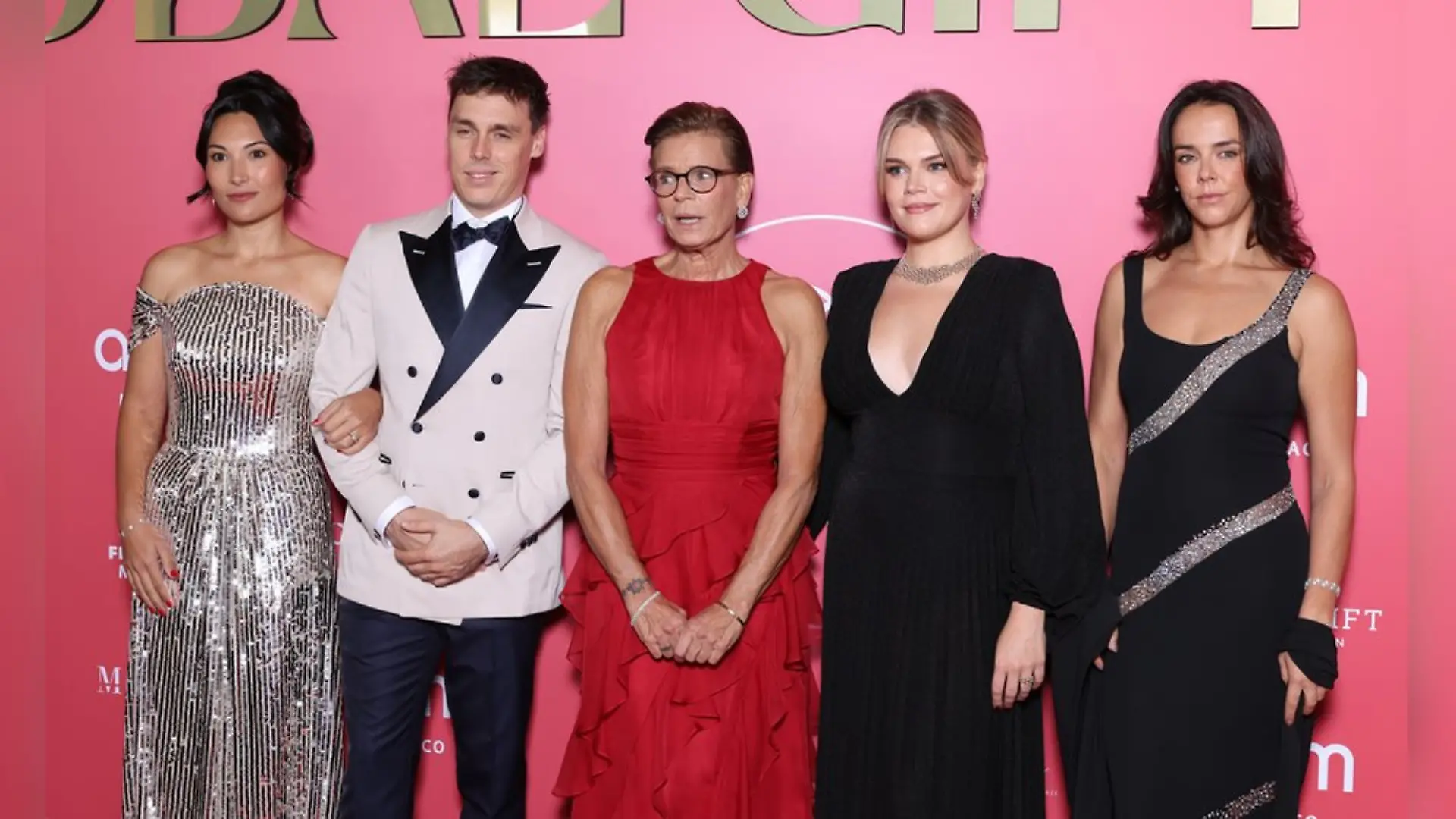 Von links: Marie Ducruet, Louis Ducruet, Prinzessin Stéphanie, Camille Gottlieb und Pauline Ducruet.