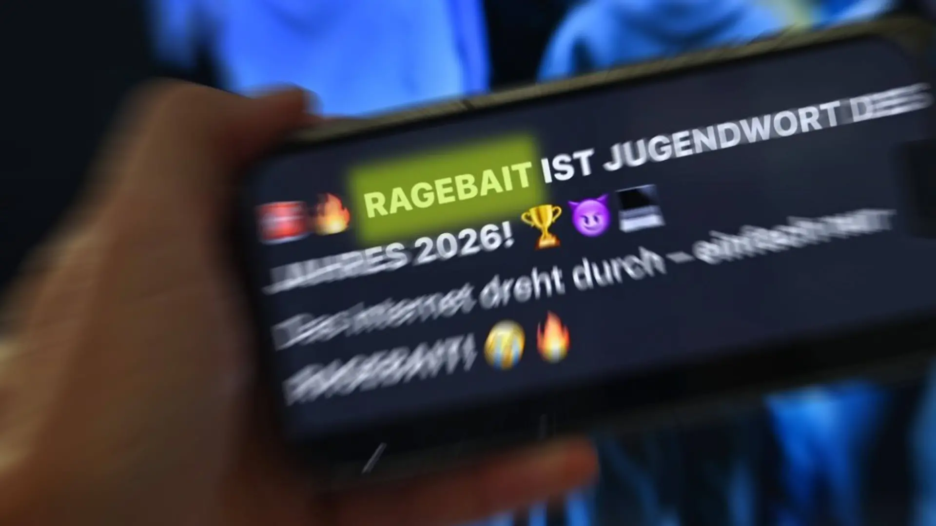 "Ragebait" ist offiziell das Jugendwort des Jahres 2026.